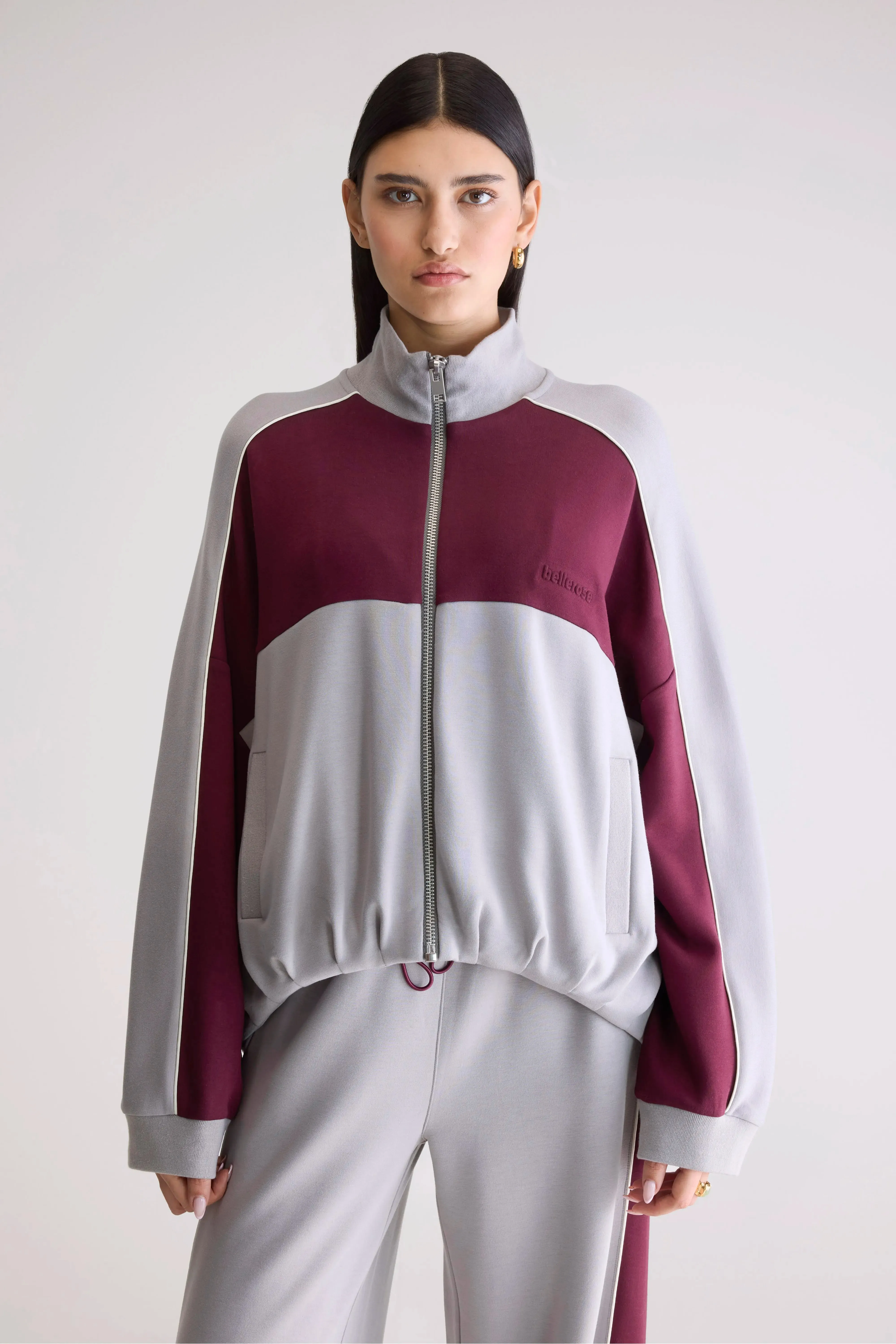 Tallic zip-up sweatshirt (252 / W / COMBO A) Street Trend