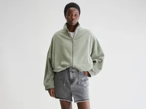 Branded Look Outdoor Relaxed Tallis zip-up sweatshirt (251 / W / EUCALYPTUS)