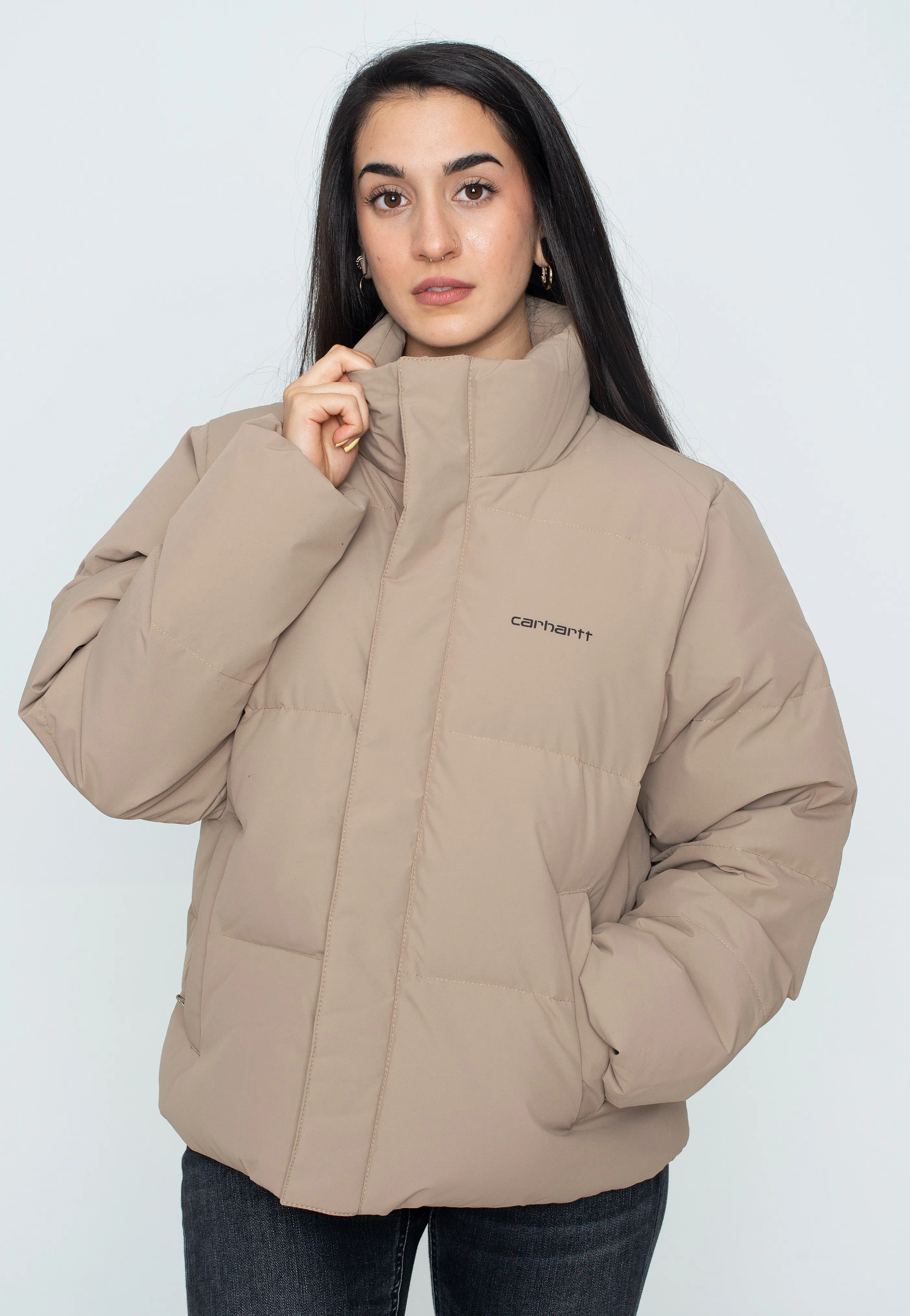 Anti-pill Core Fit Carhartt WIP - W' Yanie Tanami/Black - Jacket