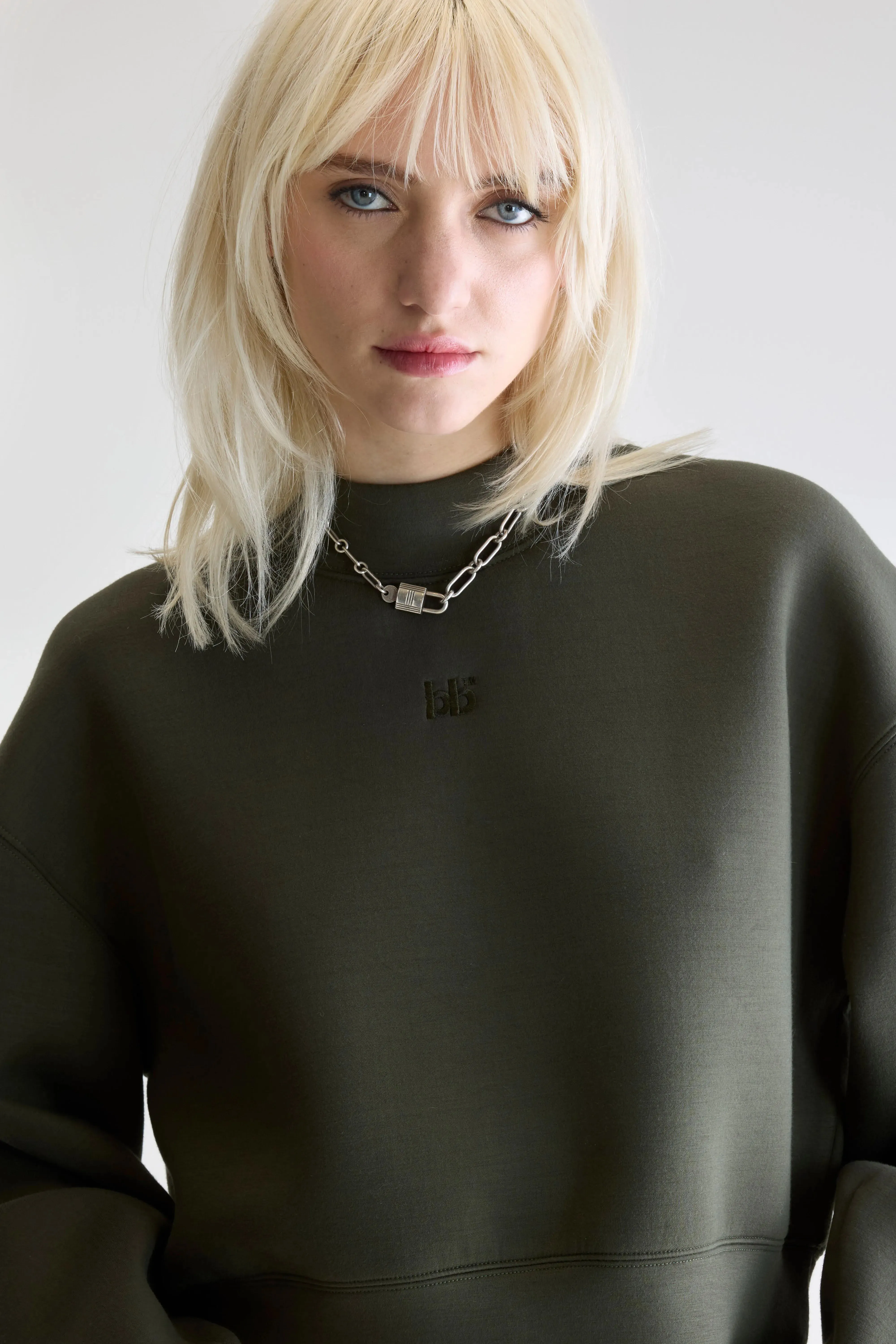 Tashi cropped sweatshirt (252 / W / FOREST) Street Bold