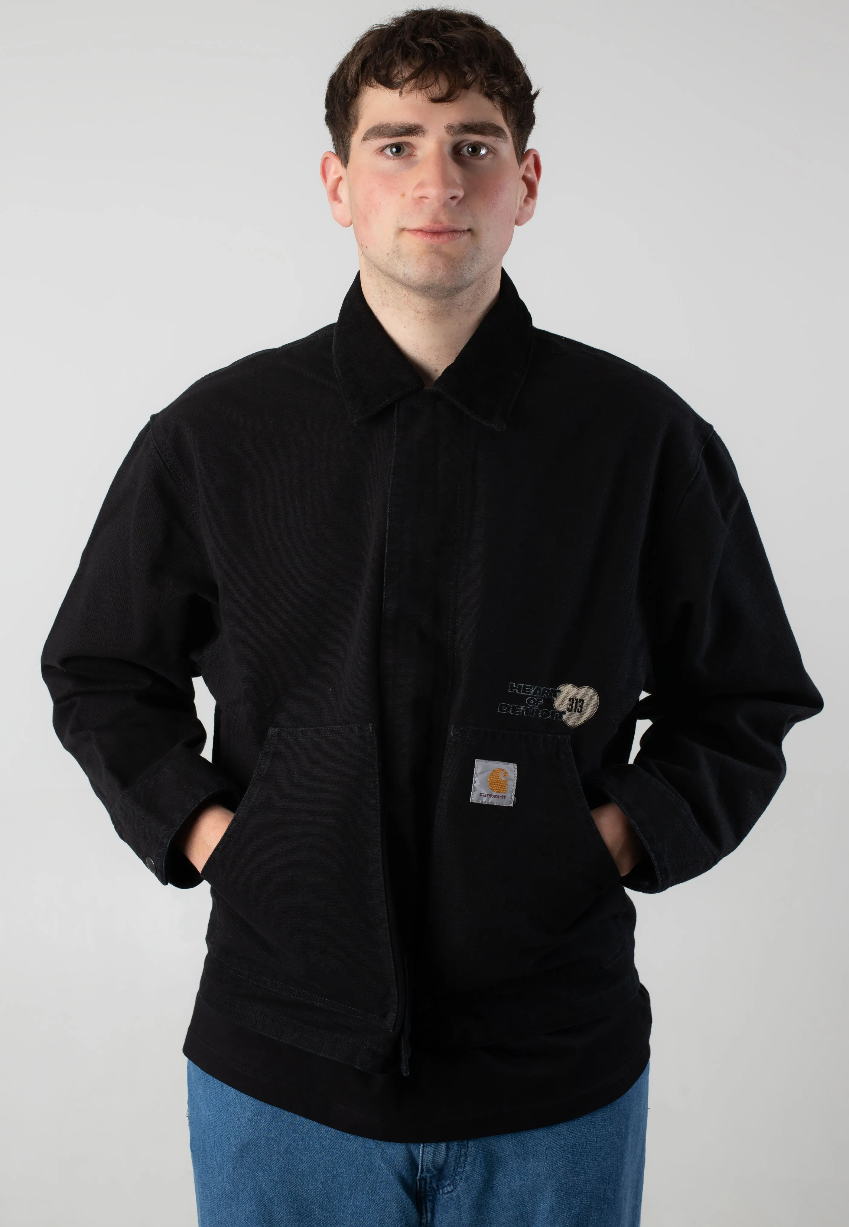 Carhartt WIP - OG Arcan Graphic Canvas Black/Black Heavy Stone Wash - Jacket exploration