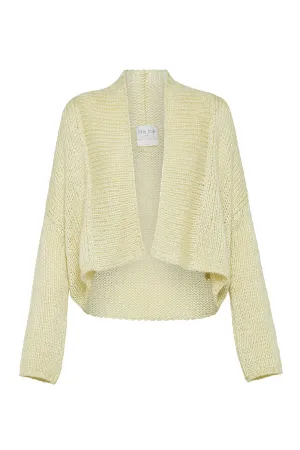 Silk Cashmere Daffodil Cardigan Travel Light