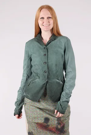 Texture Twill Trim Jacket, Pine Reverse Fit For Travel Urban Hike Style