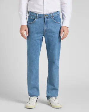 Lee Brooklyn Straight Regular Fit Mens Jeans - Light Stonewash | Lee Jeans | JEANSTORE