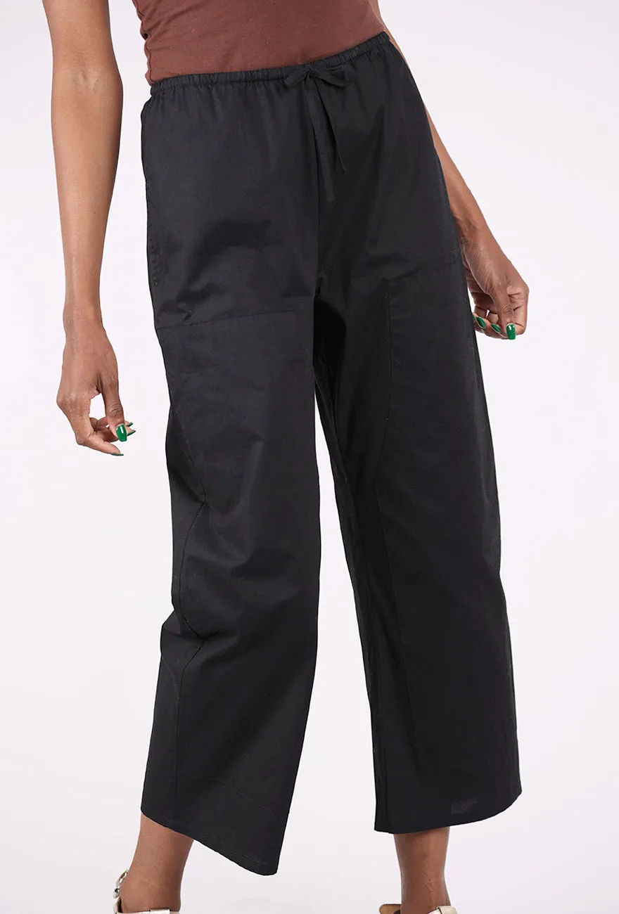 Theo Drawstring Pant, Black Modern Cut