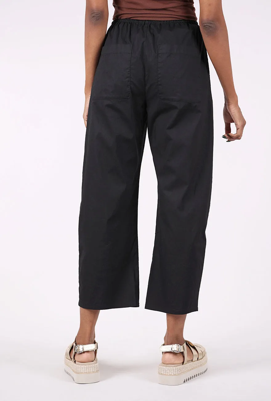 Theo Drawstring Pant, Black Modern Cut