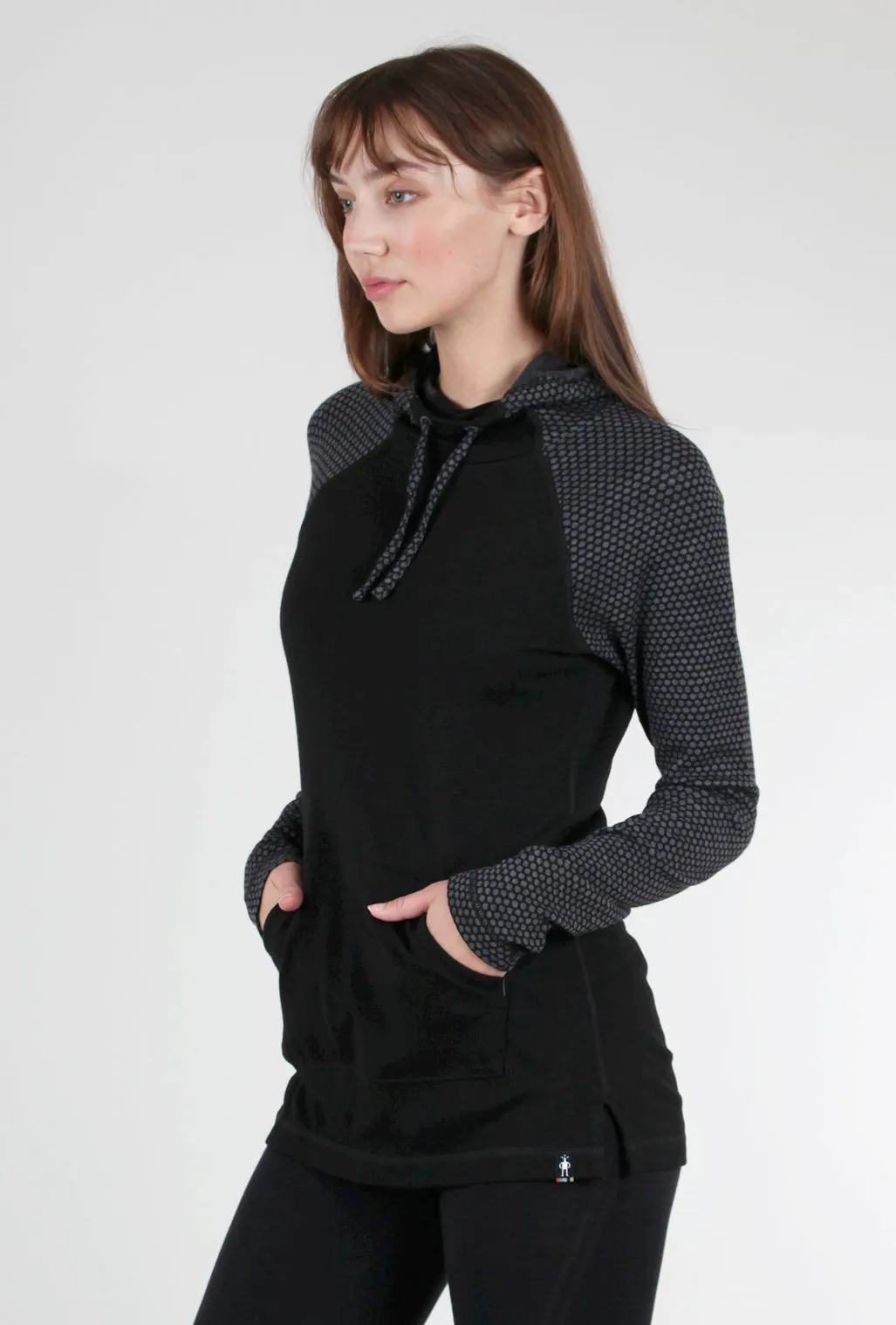 Thermal Drape Hood Base Layer, Black Dot Feminine Touch