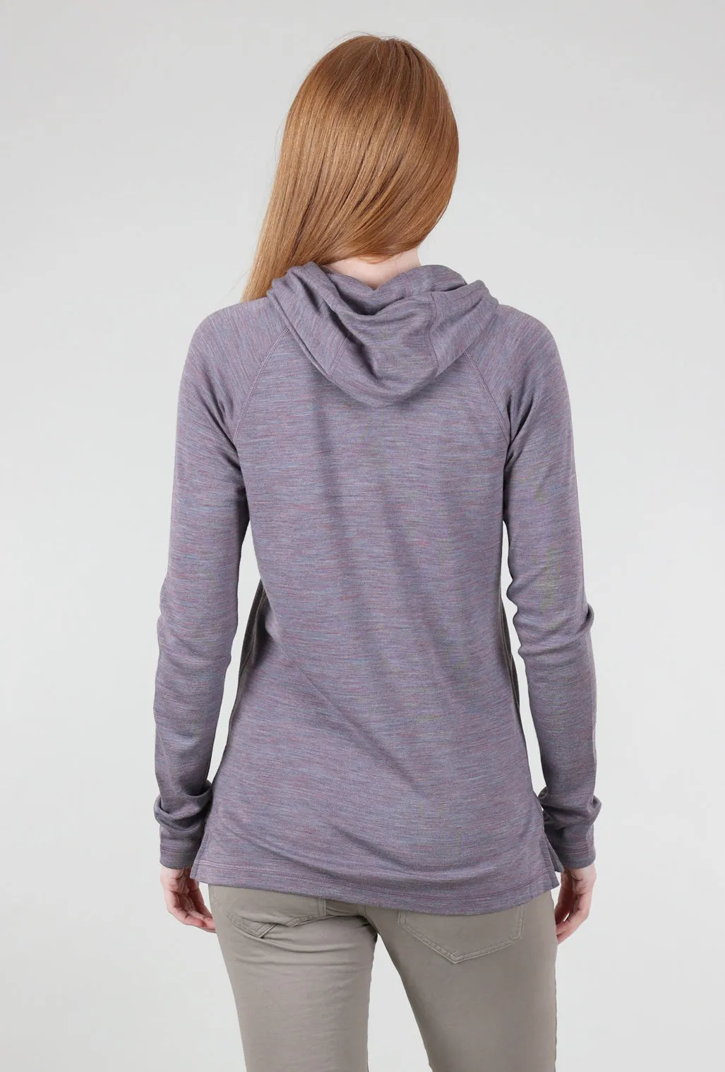 Thermal Drape Hood Base Layer, Chalk Violet Heather Rabbit Hair