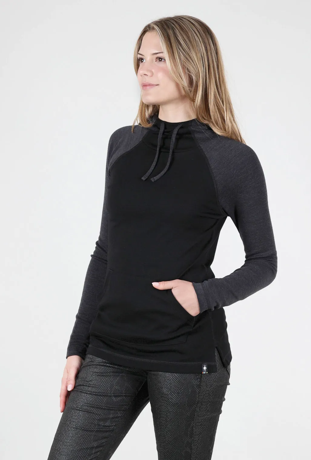 Thermal Drape Hood Base Layer, Charcoal/Black Lantern sleeve