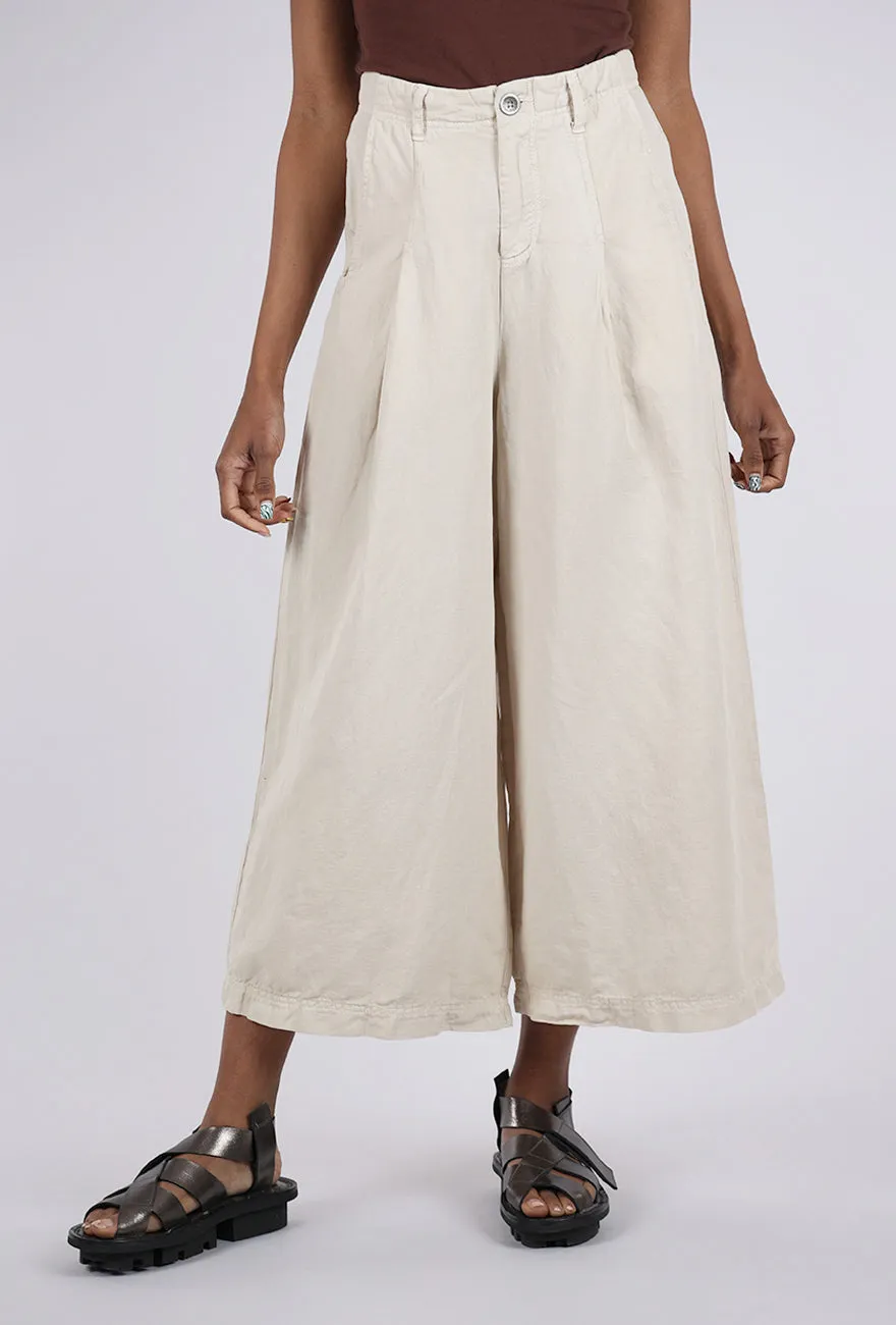 Tia Trouser, Ivory Stylish Waist