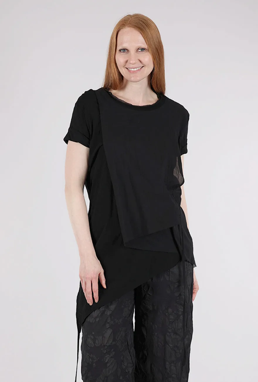 hypoallergenic Rayon blend Vanita Tunic, Black