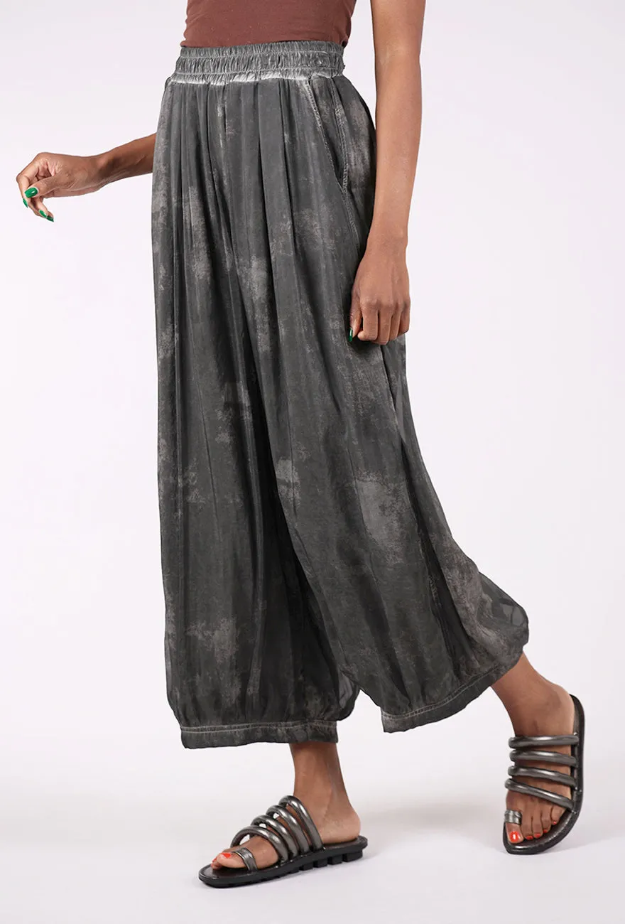 Tie Dye Harem Pant, Gray Clean Cut
