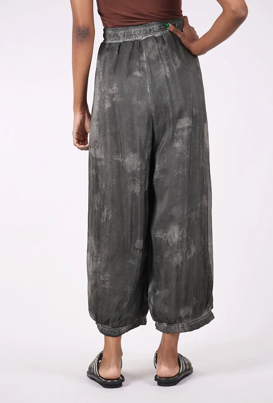 Tie Dye Harem Pant, Gray Clean Cut