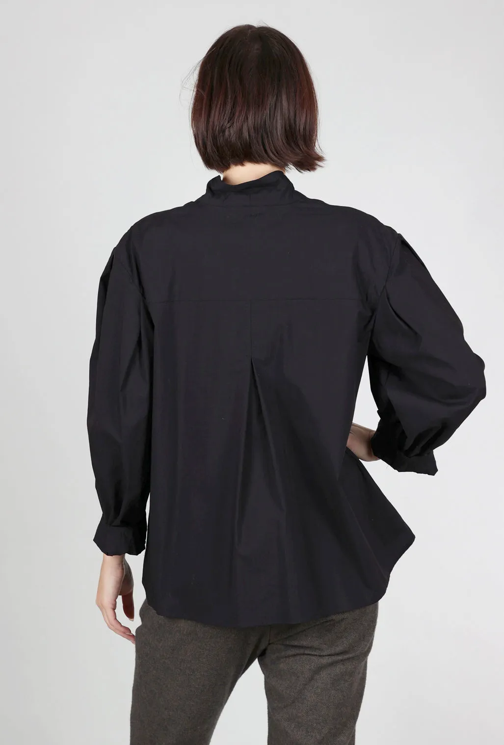 Tie One On Top, Black Mesh Fabric