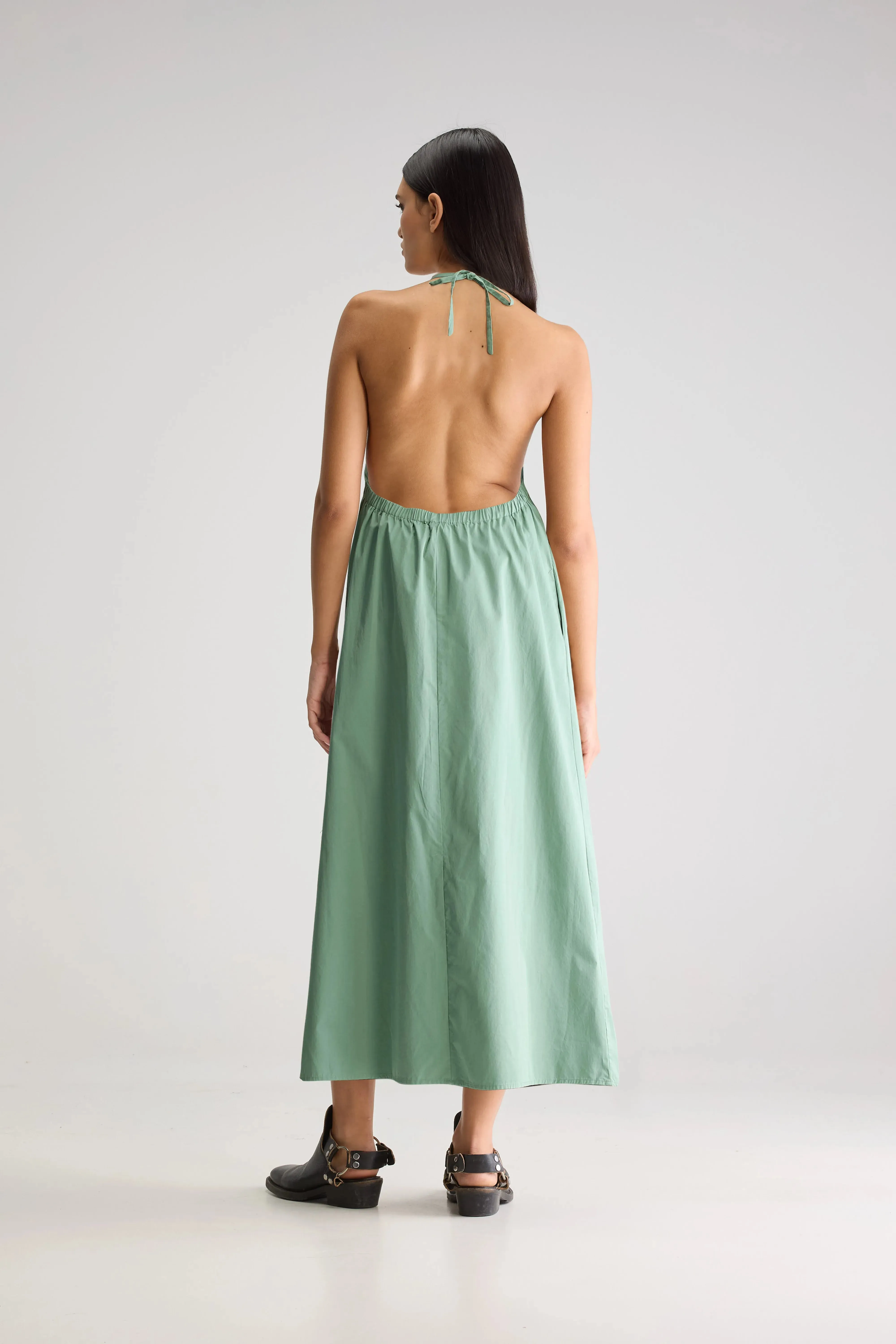 Tilda long dress (251 / W / SAUGE) Seafoam Green