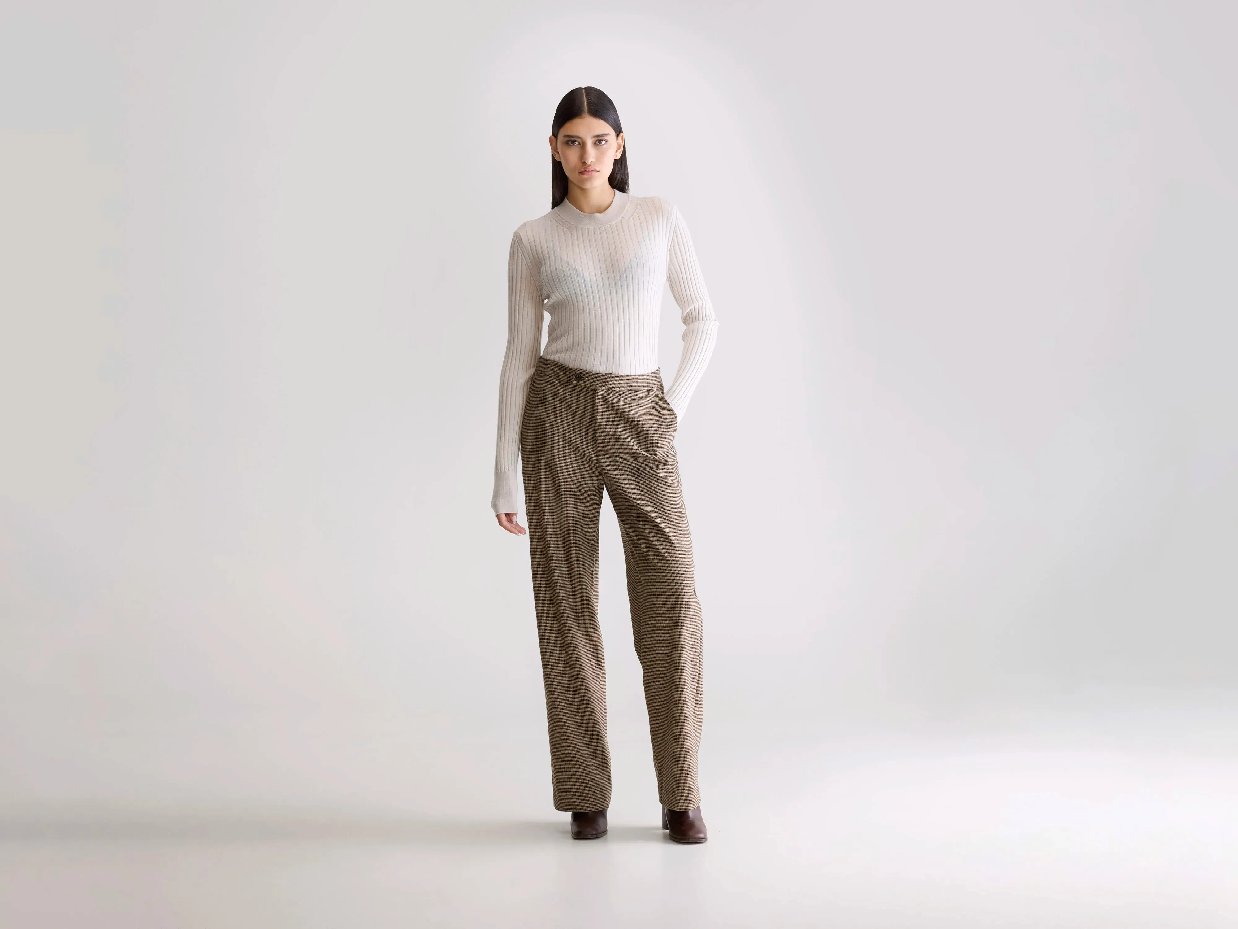 Classic Fit Tilla tailored trousers (252 / W / CHECK A)