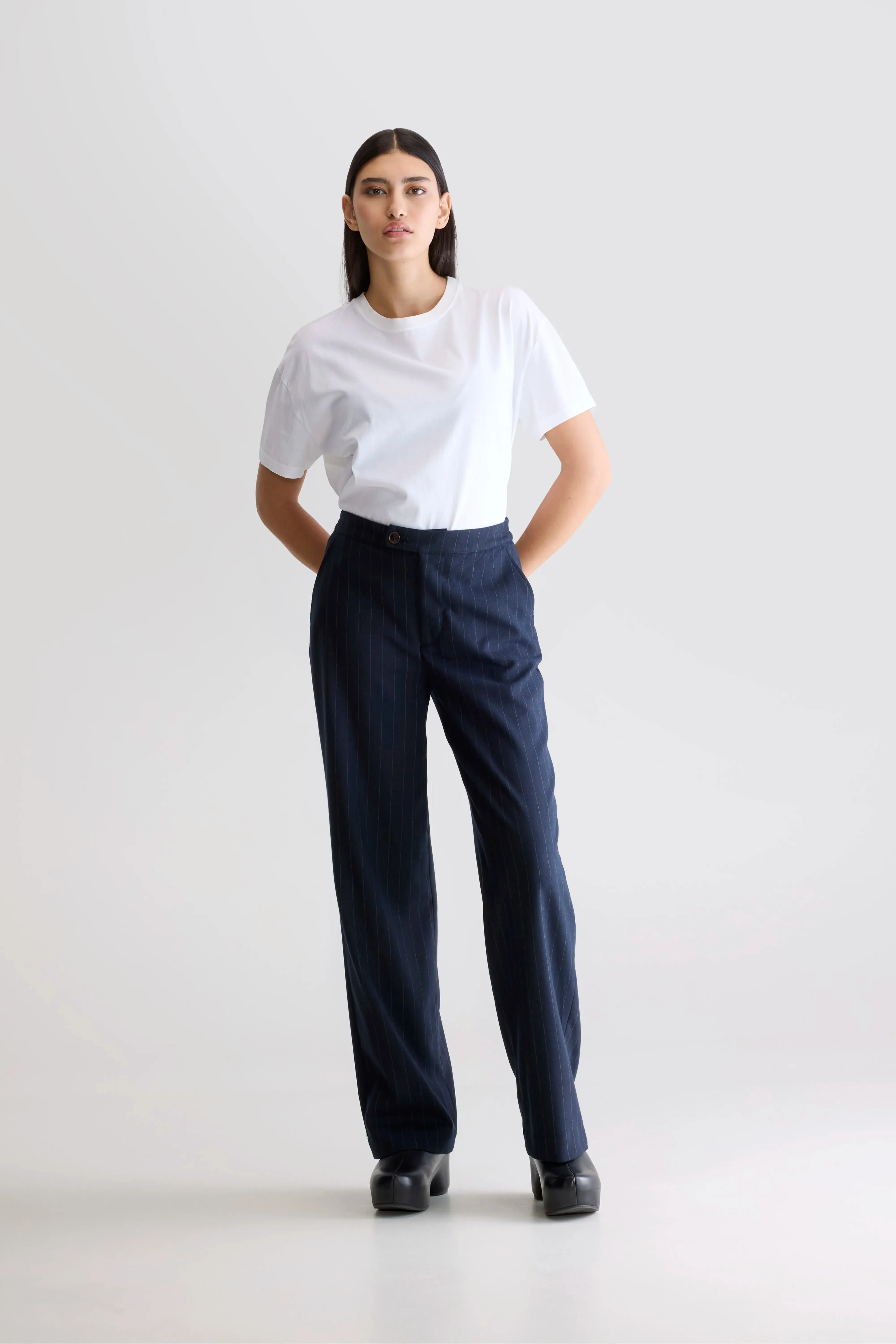 Tilla tailored trousers (252 / W / STRIPE A) Stylish Fit