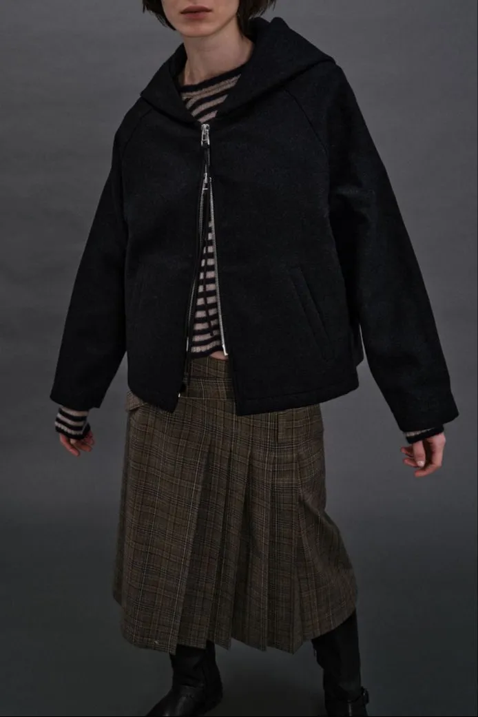 Functional Pocket Castello Soft Black Hoody