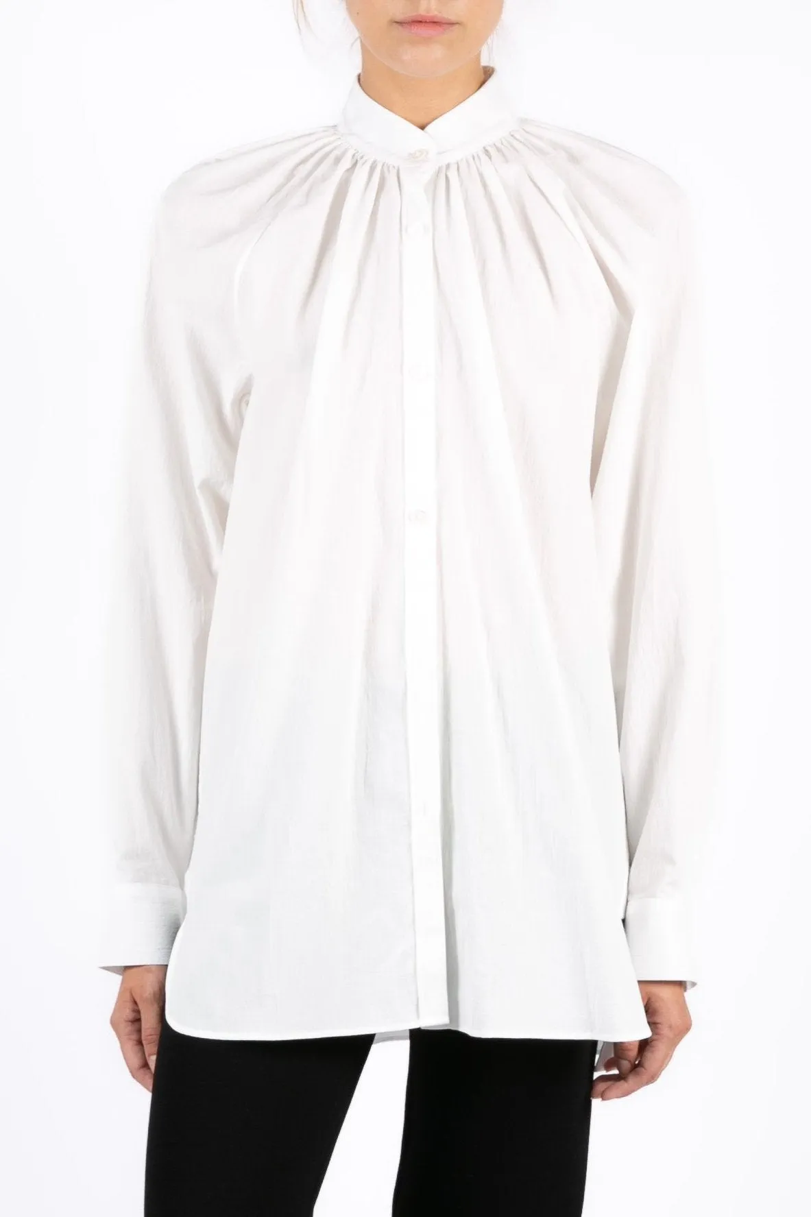 Bronte White Shirt Flattering spring top
