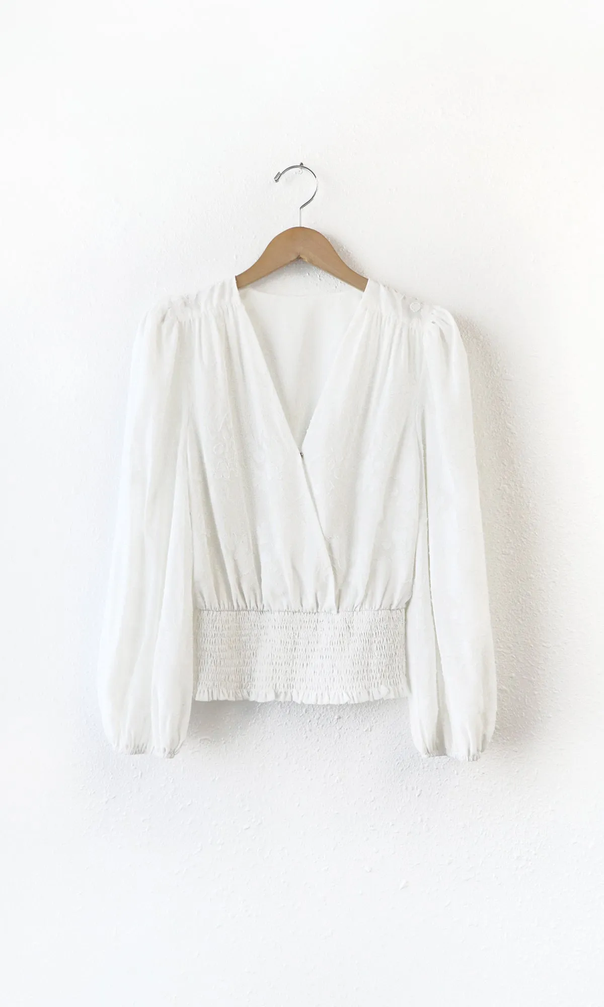 Timeless Fashion Klarita Chiffon Burnout Blouse