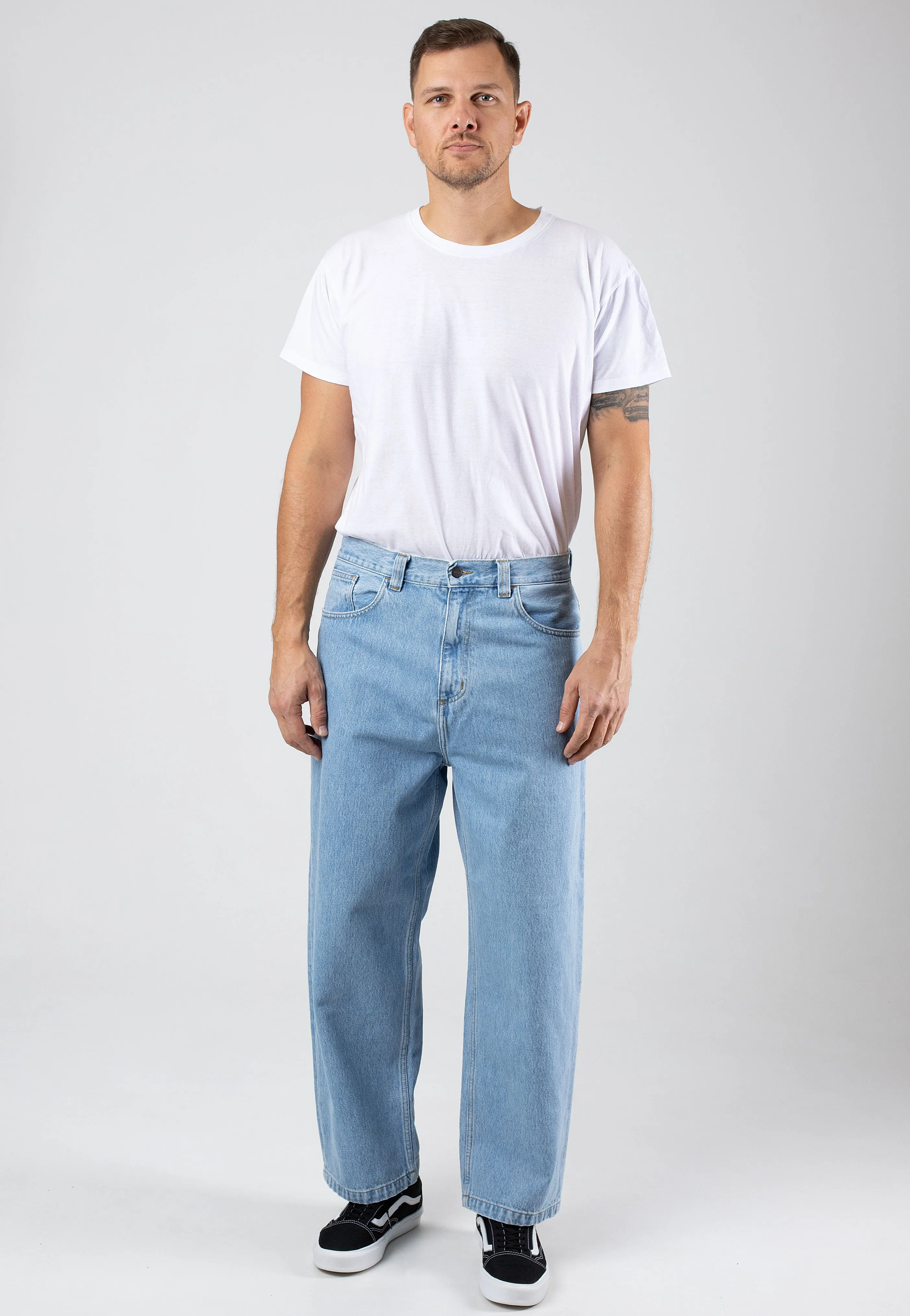 Timeless Form Carhartt WIP - Brandon Heavy Stone Bleached Blue - Jeans
