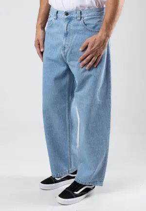 Elegant Urban Explorer Athlete Fit Minimalist Trendy Everyday Carhartt WIP - Brandon Heavy Stone Bleached Blue - Jeans