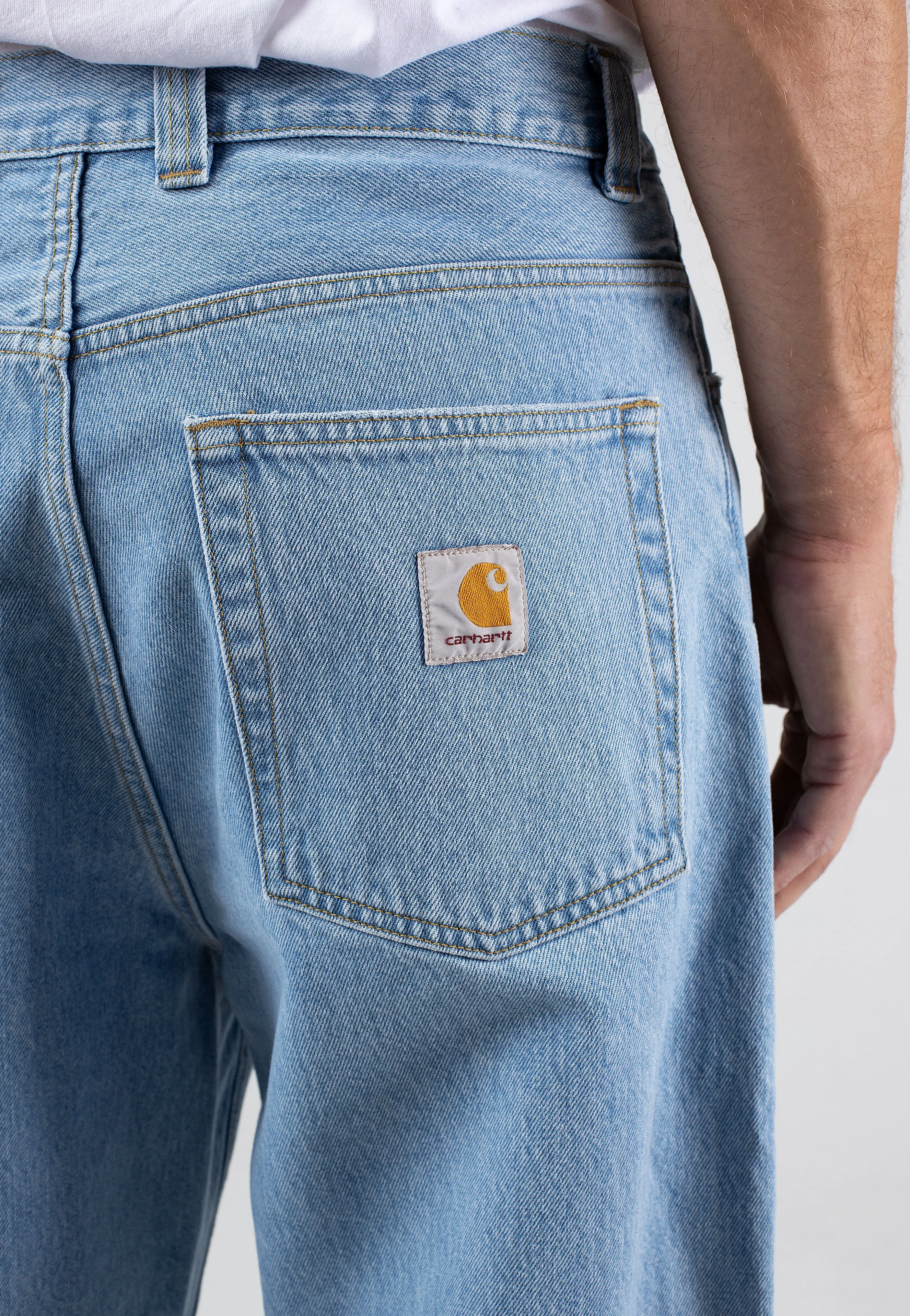 Timeless Form Carhartt WIP - Brandon Heavy Stone Bleached Blue - Jeans