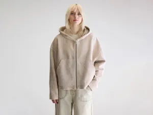 Travel Bold Essential Minimal Fannel terry hoodie (252 / W / STONE)