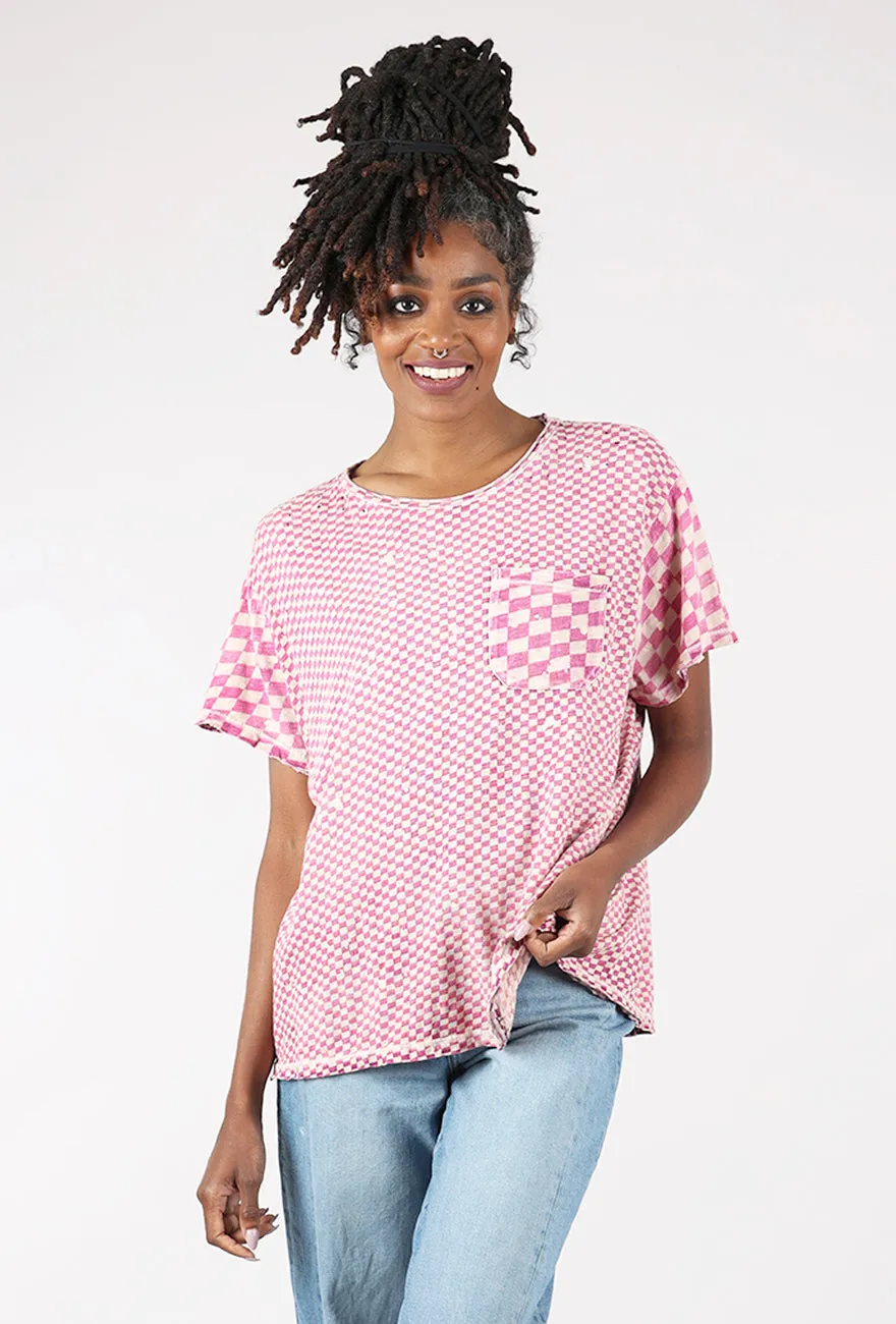 Piecewise Pocket Tee, Too Sweet Round neck simplicity