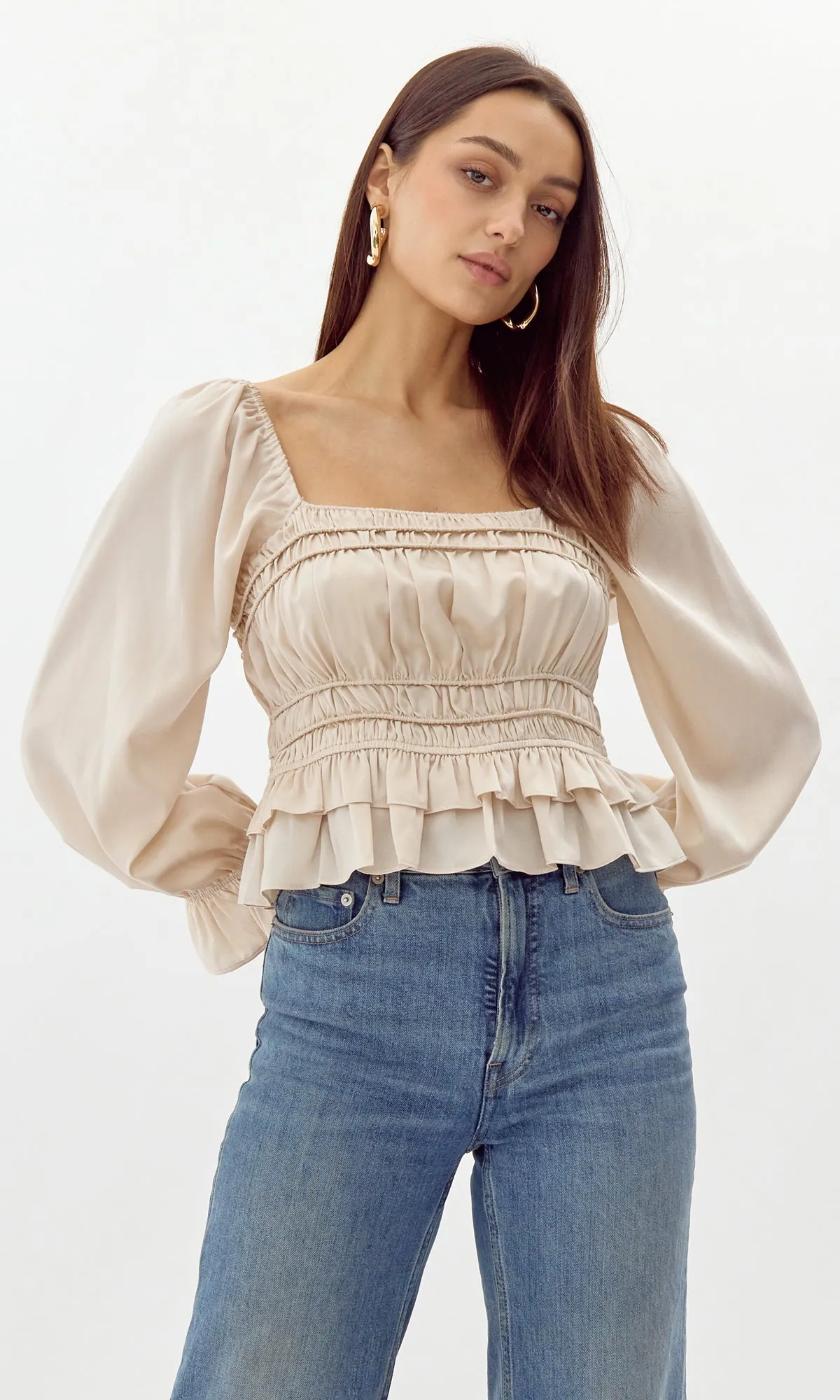 Timeless Style Suzi Satin Blouse
