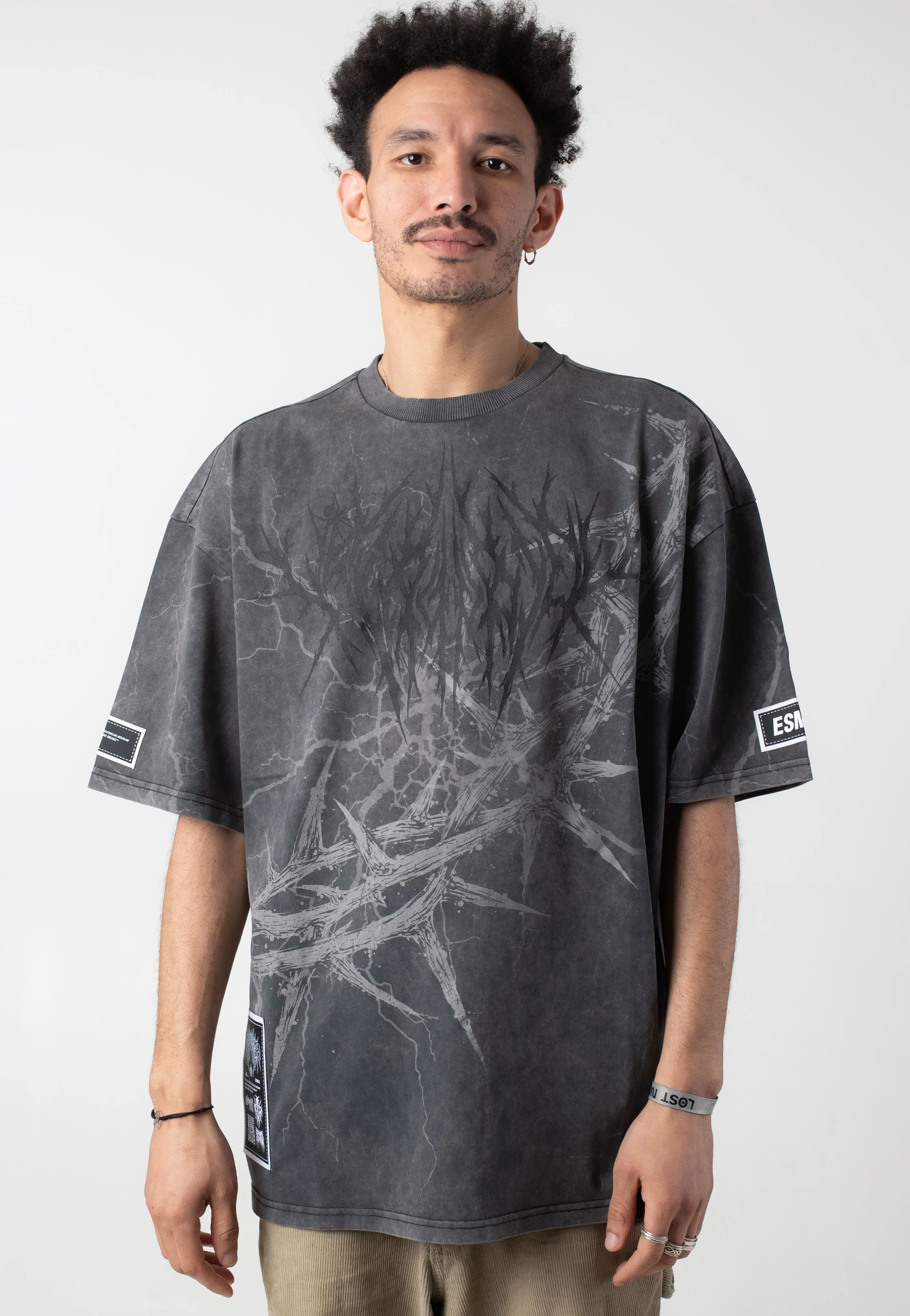 Top - notch quality Stay Cold Apparel - Blackthorn Oversized Acid Washed Black - T-Shirt