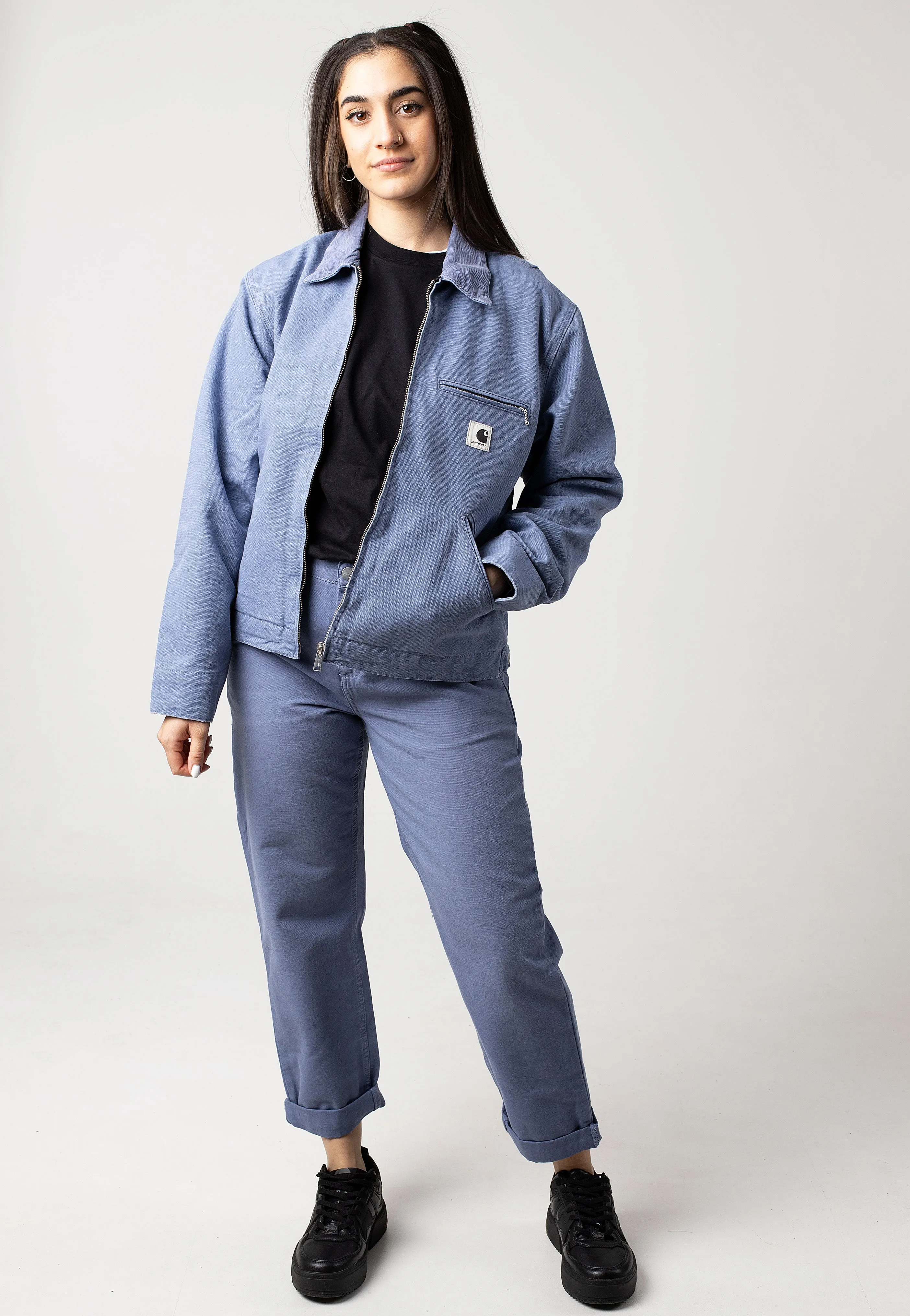 Towel rack Carhartt WIP - W' OG Detroit Aged Canvas Bay Blue/Bay Blue - Jacket
