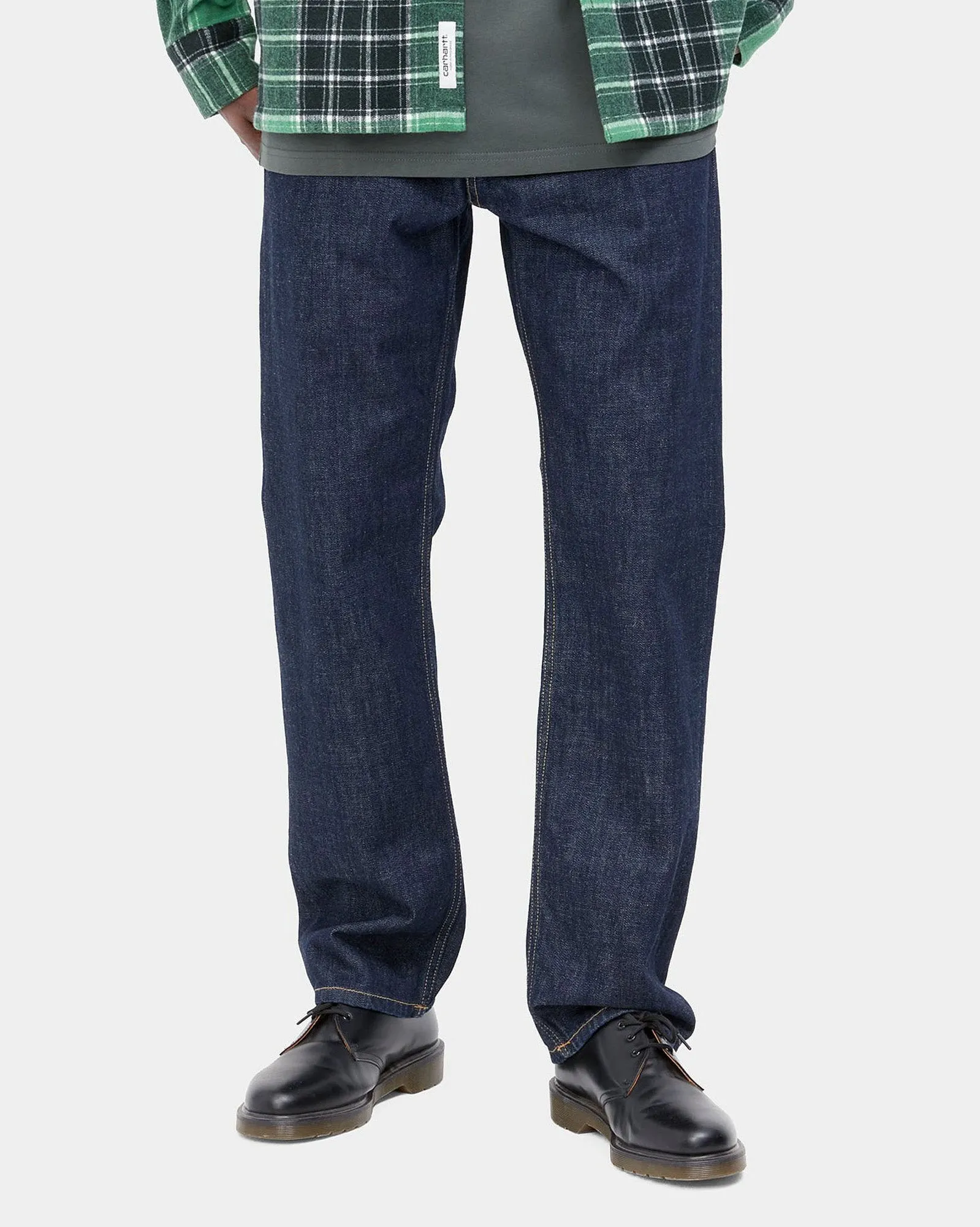 Carhartt WIP Marlow Pant Relaxed Straight Mens Jeans - Blue Rinsed | Carhartt WIP Jeans | JEANSTORE