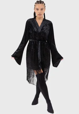 Killstar - Burnt Obsidian Black - Cloak suitable for mountain hikes