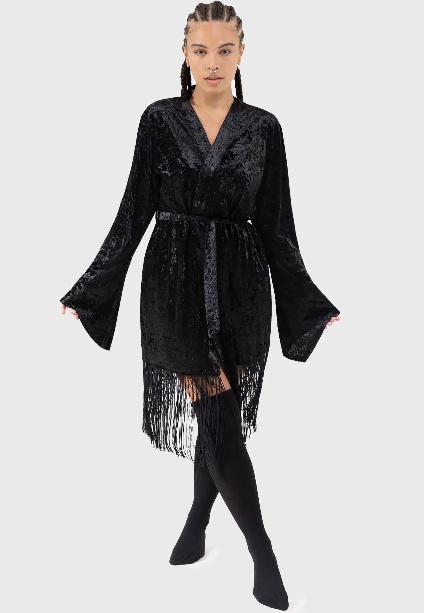 Killstar - Burnt Obsidian Black - Cloak suitable for mountain hikes