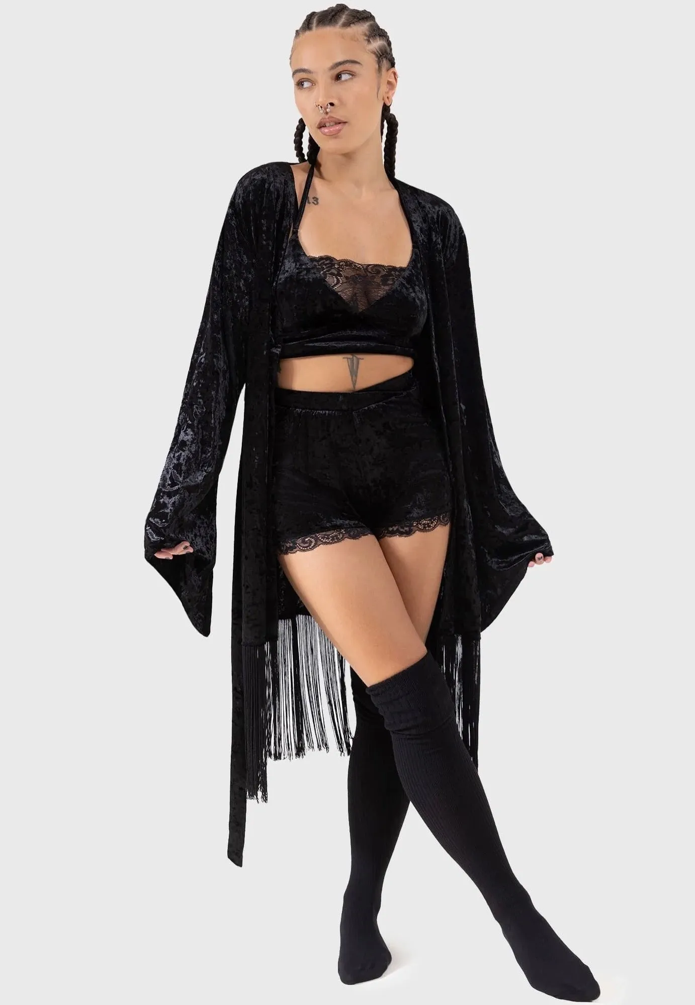 Travel Friendly Killstar - Burnt Obsidian Black - Cloak