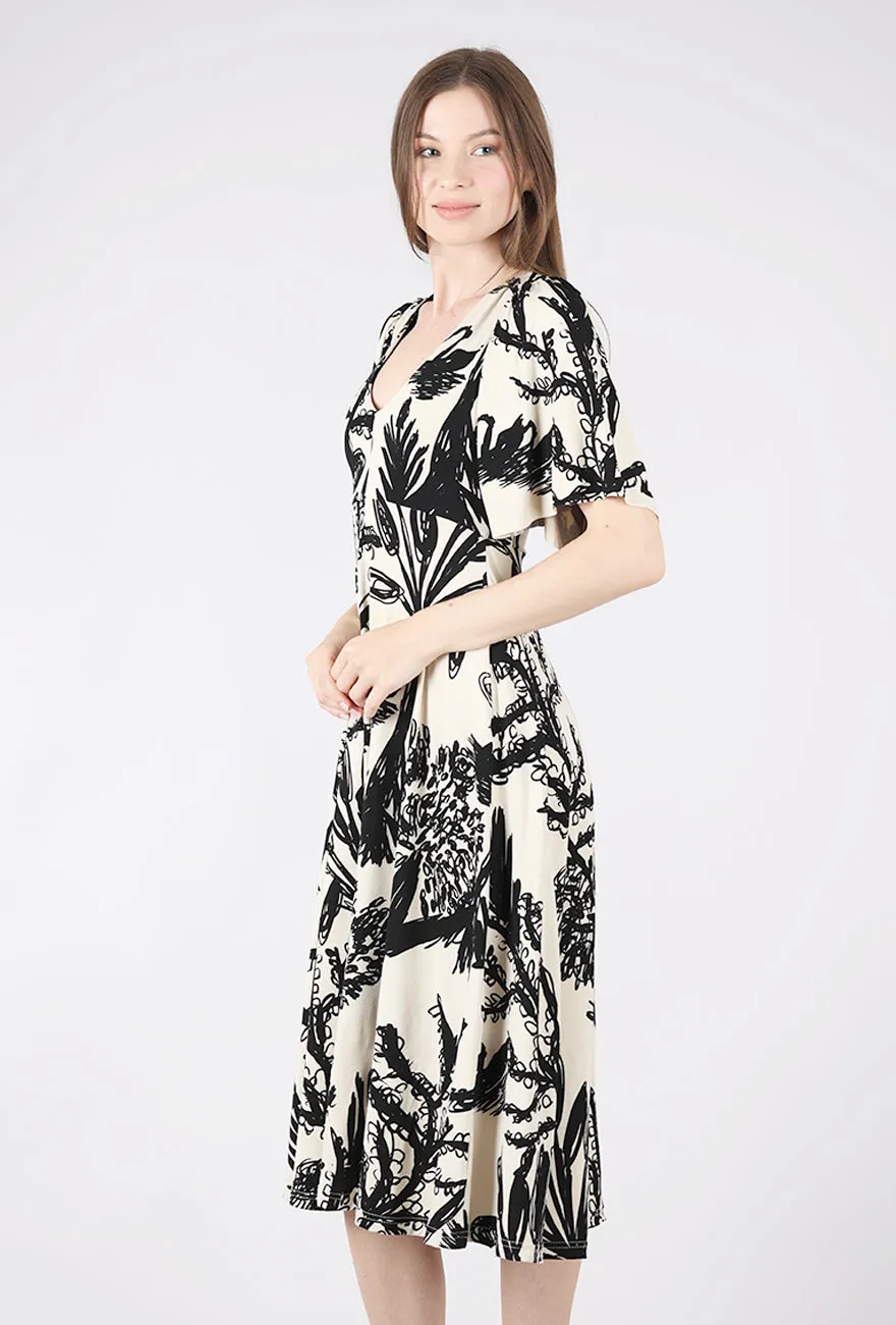 Travel Friendly Yasmin Dress, Lagoon Print