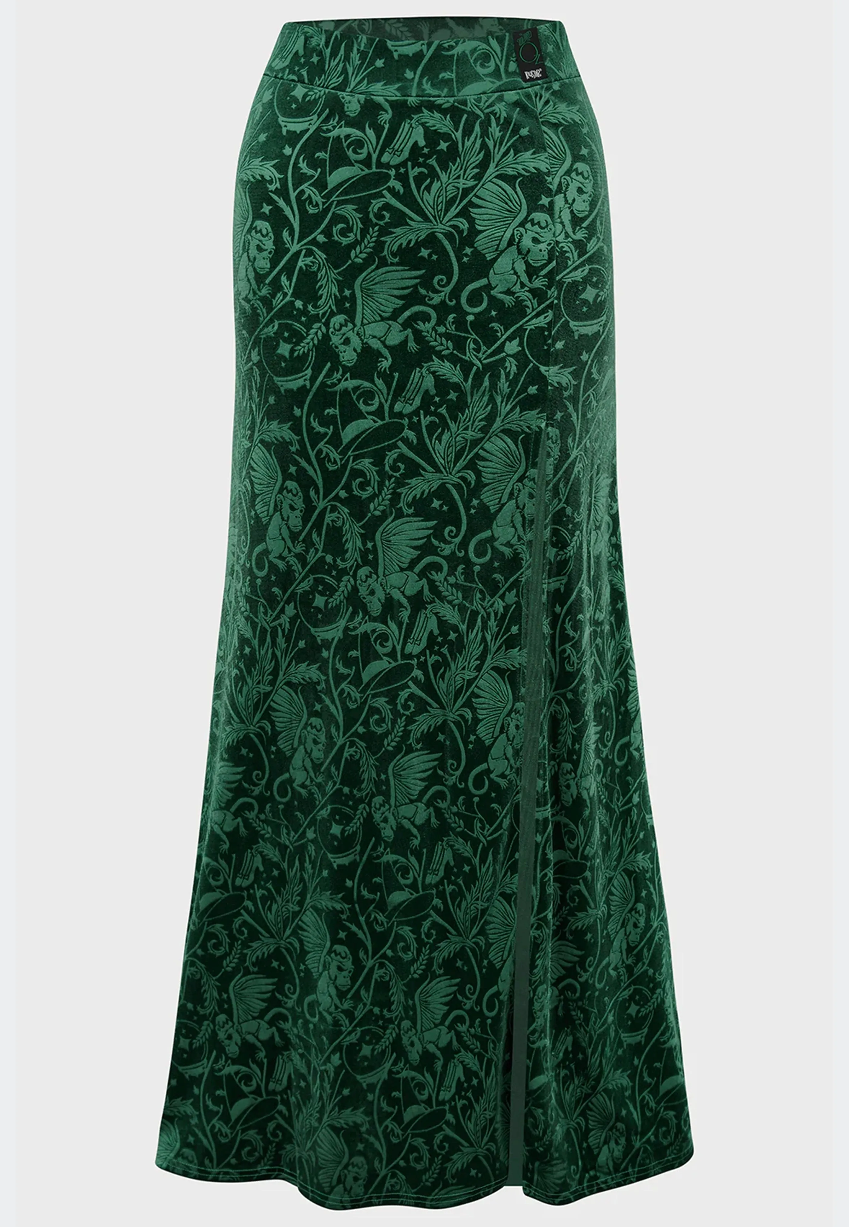 Travel Outfit Killstar x Wizard Of OZ - Emerald Envy Maxi Green - Skirt