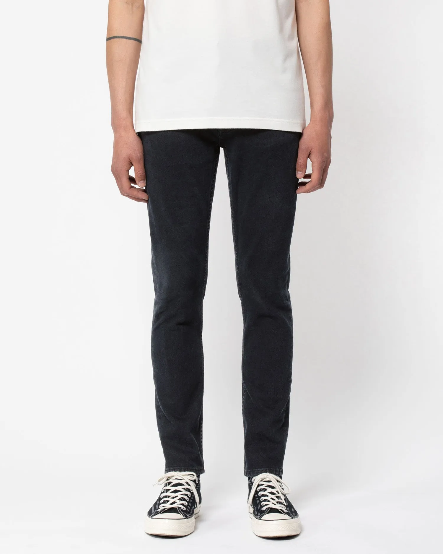 Nudie Lean Dean Slim Tapered Mens Jeans - Black Skies | Nudie Jeans Jeans | JEANSTORE