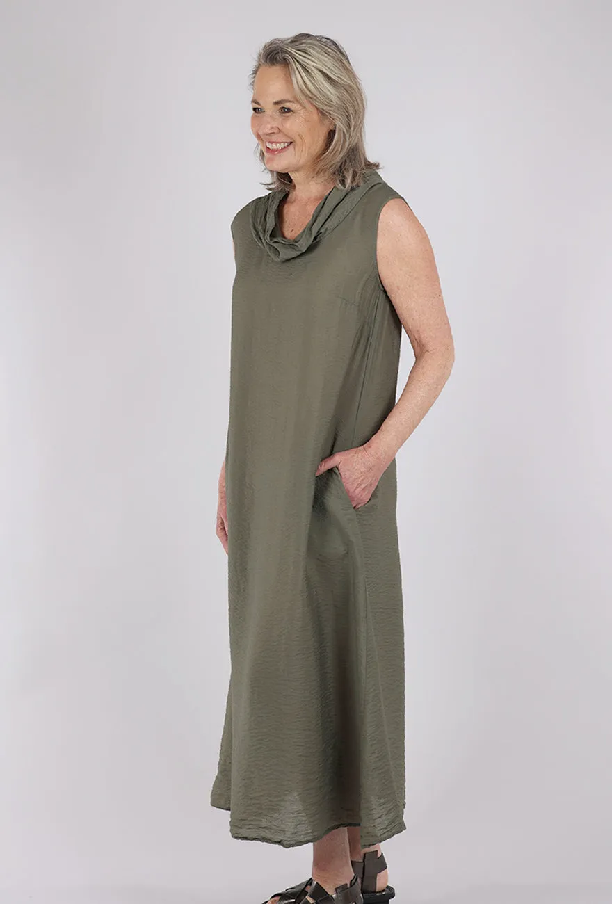 Trend - Setting Parachute Cowl Maxi Dress, Clay