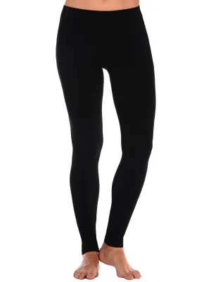 Wool blend MicroRib Long Leggings, Multiple Colors