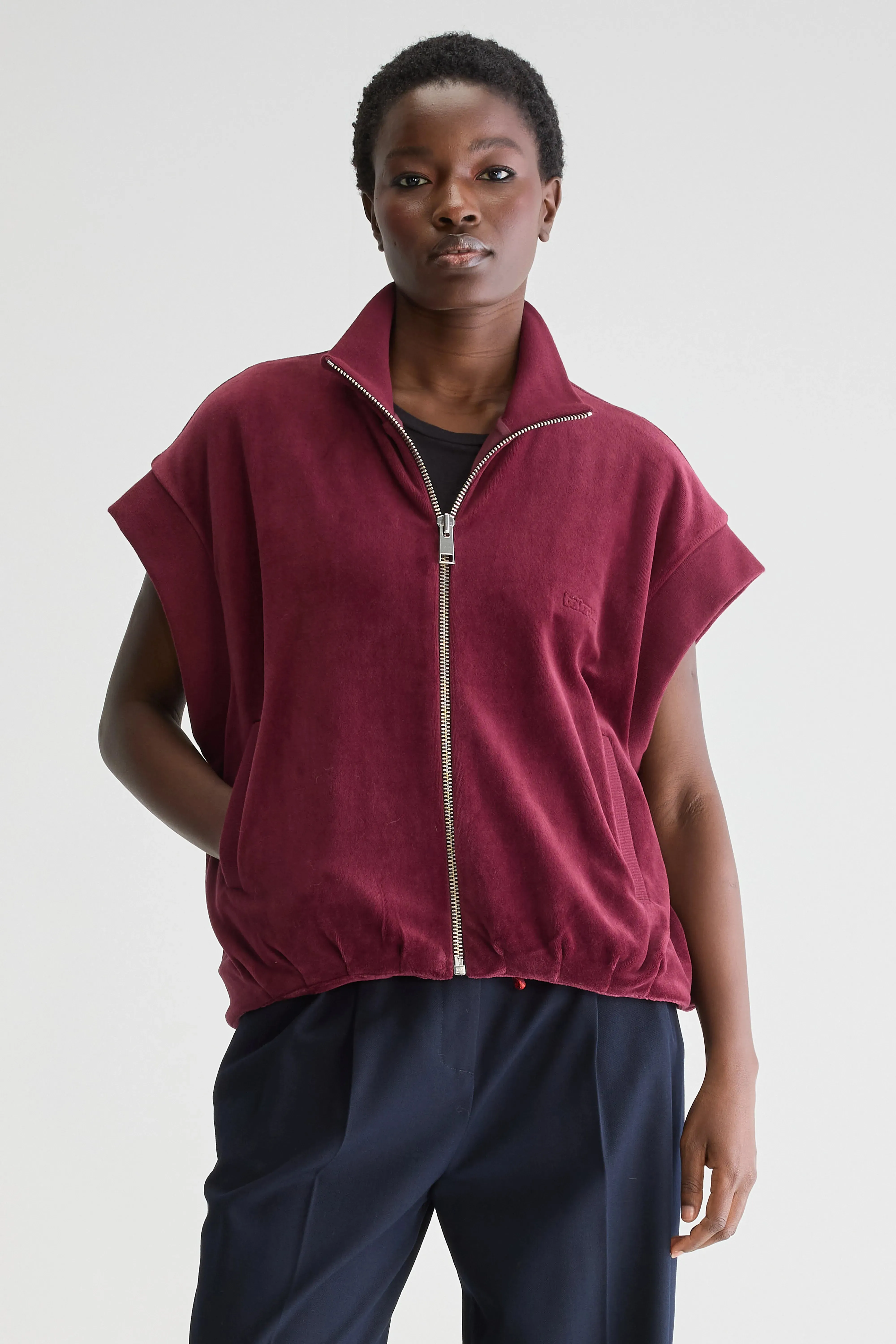 Trendy Design Tallos sleeveless sweatshirt (251 / W / BORDEAUX)