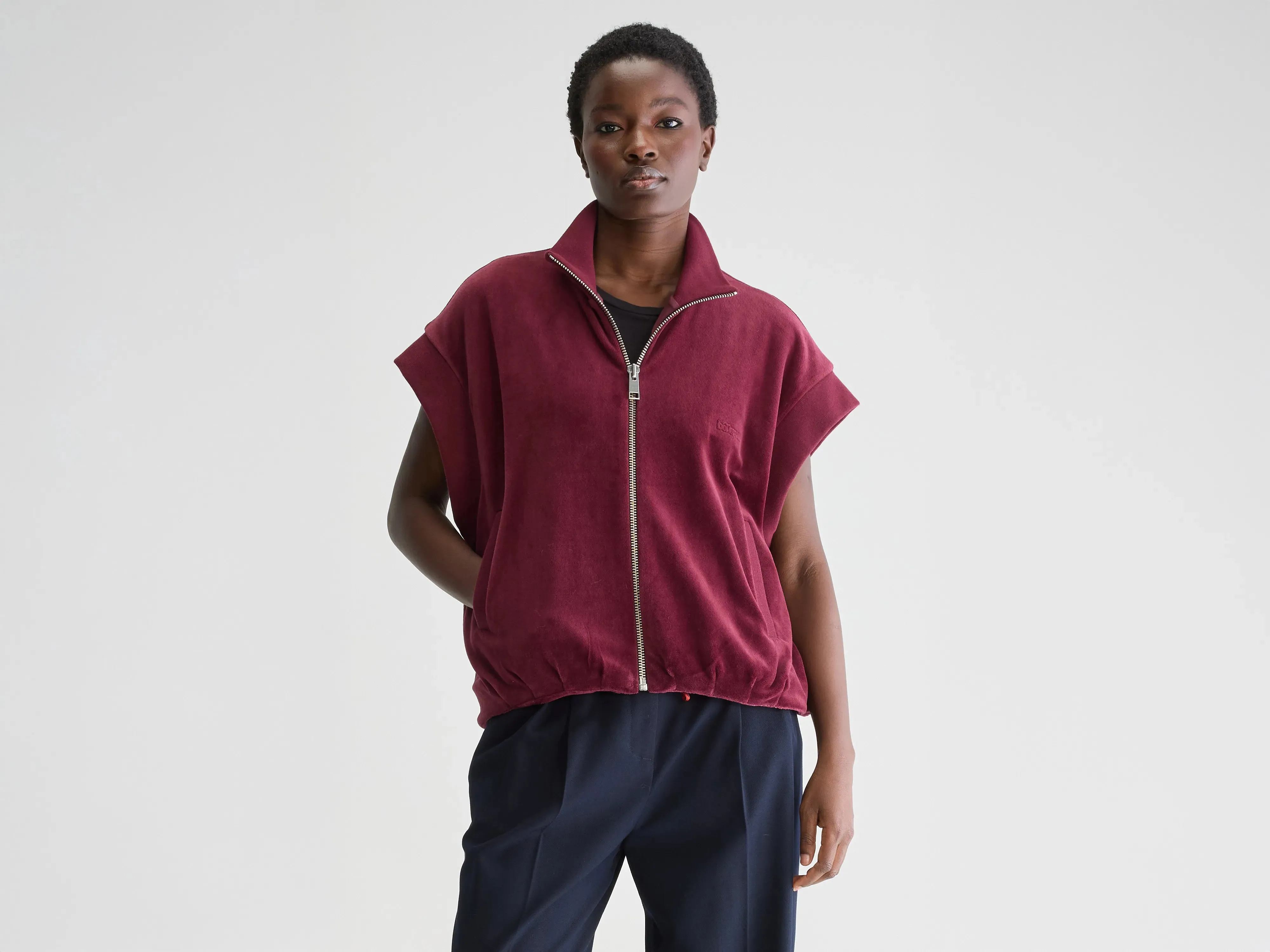 City Cool Tallos sleeveless sweatshirt (251 / W / BORDEAUX)