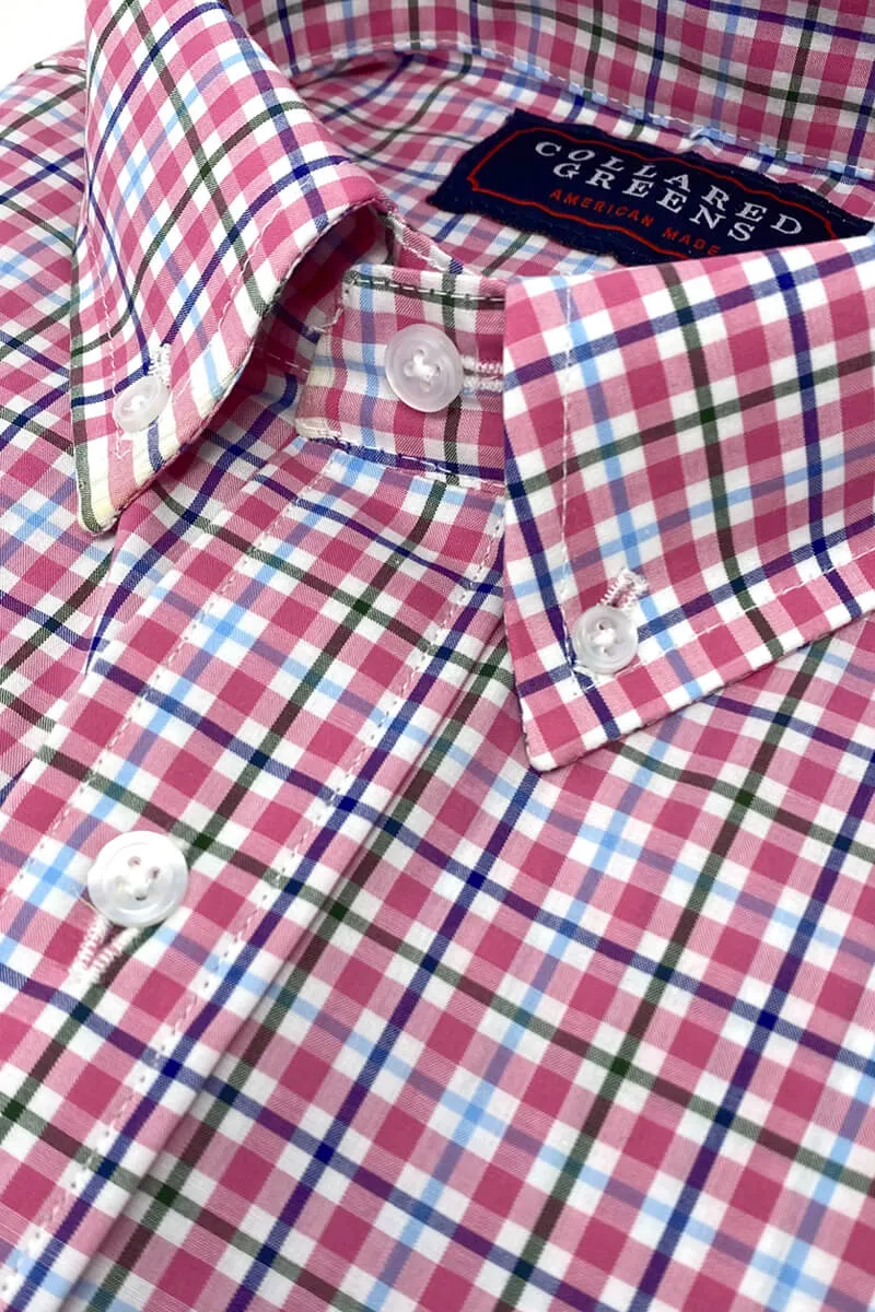 Buchanan: Brookline Button Down Shirt - Coral Smooth and sleek shirt