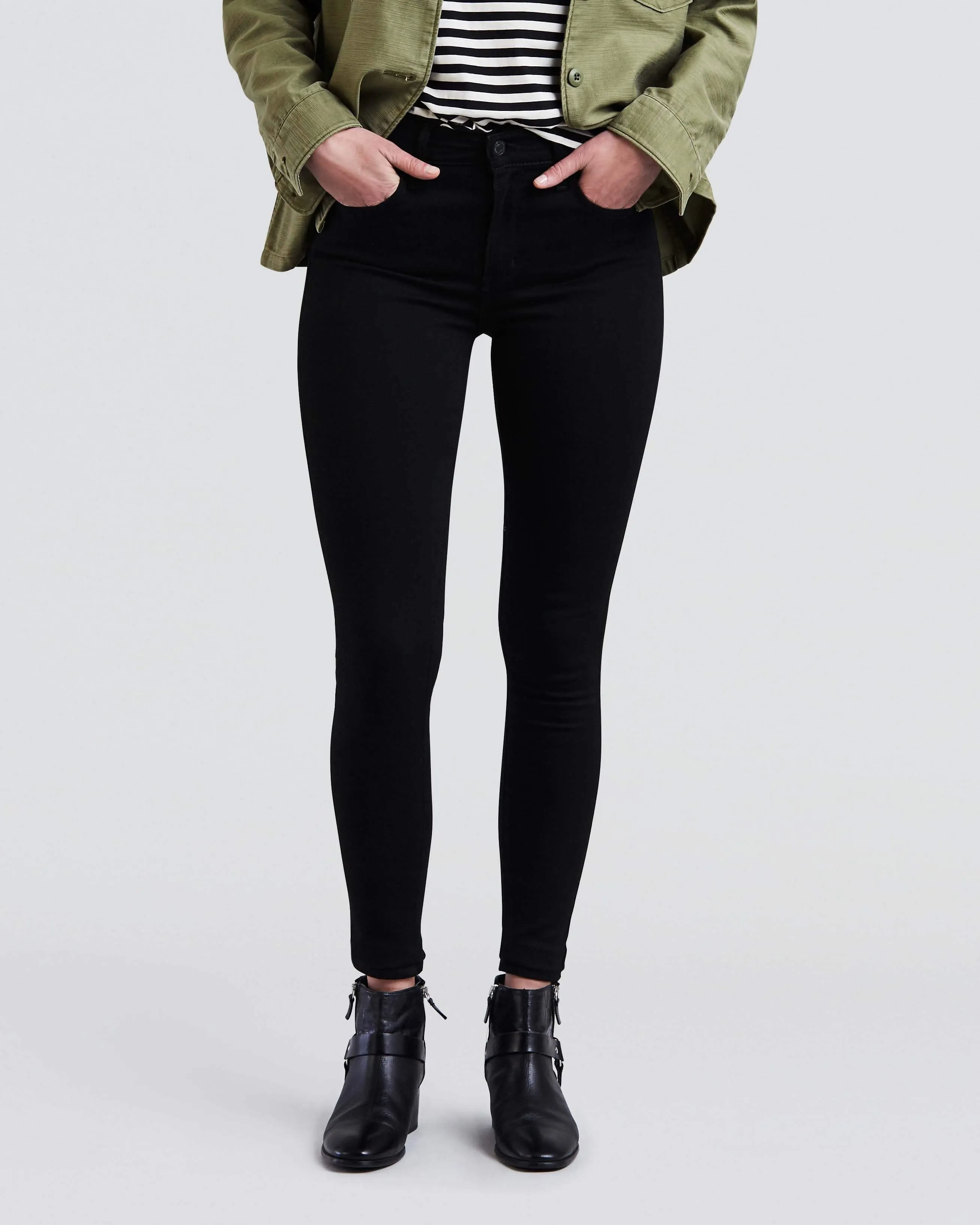 Levi's Womens 720 High Rise Super Skinny Jeans - Black Celestial | Levi's Jeans | JEANSTORE