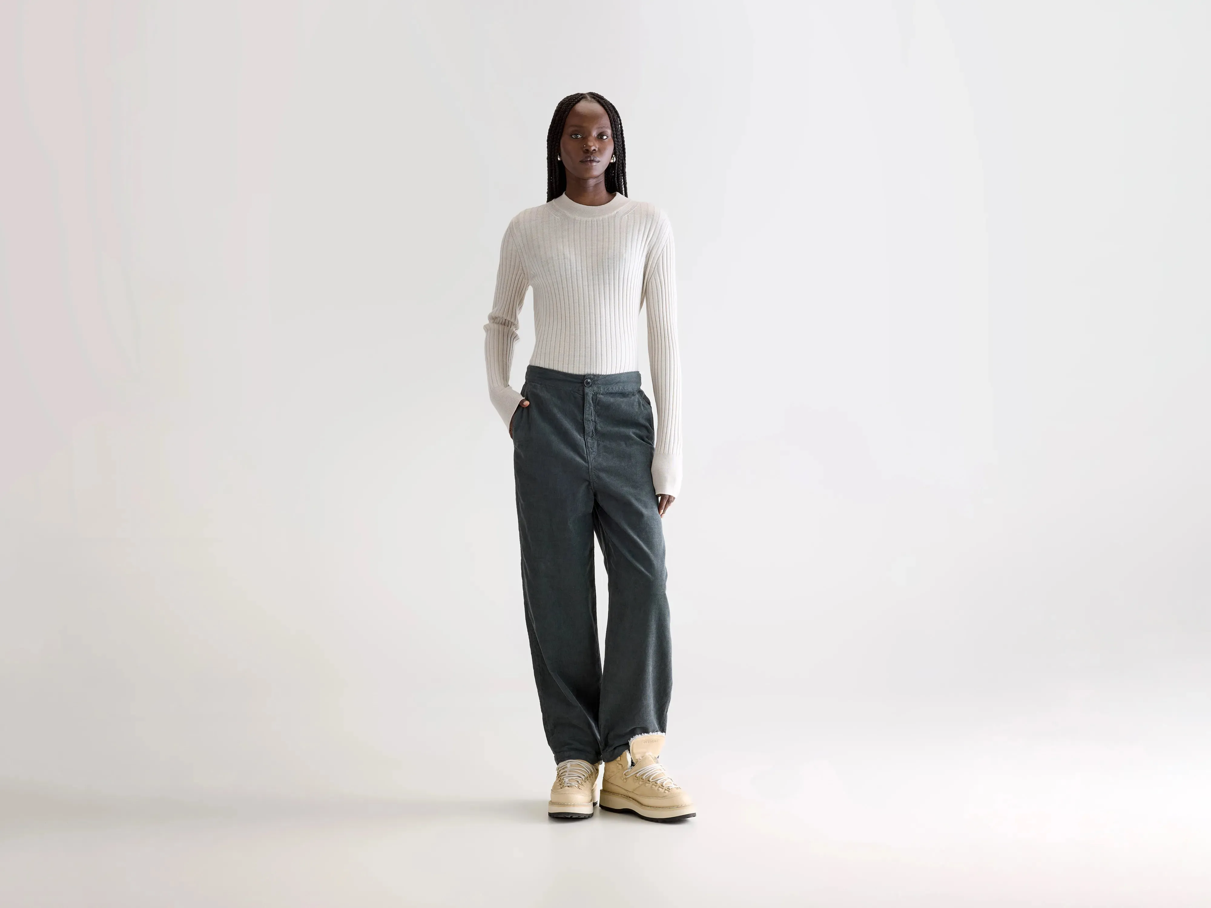 Work Essential clean design Pasop relaxed trousers (252 / W / IRON)
