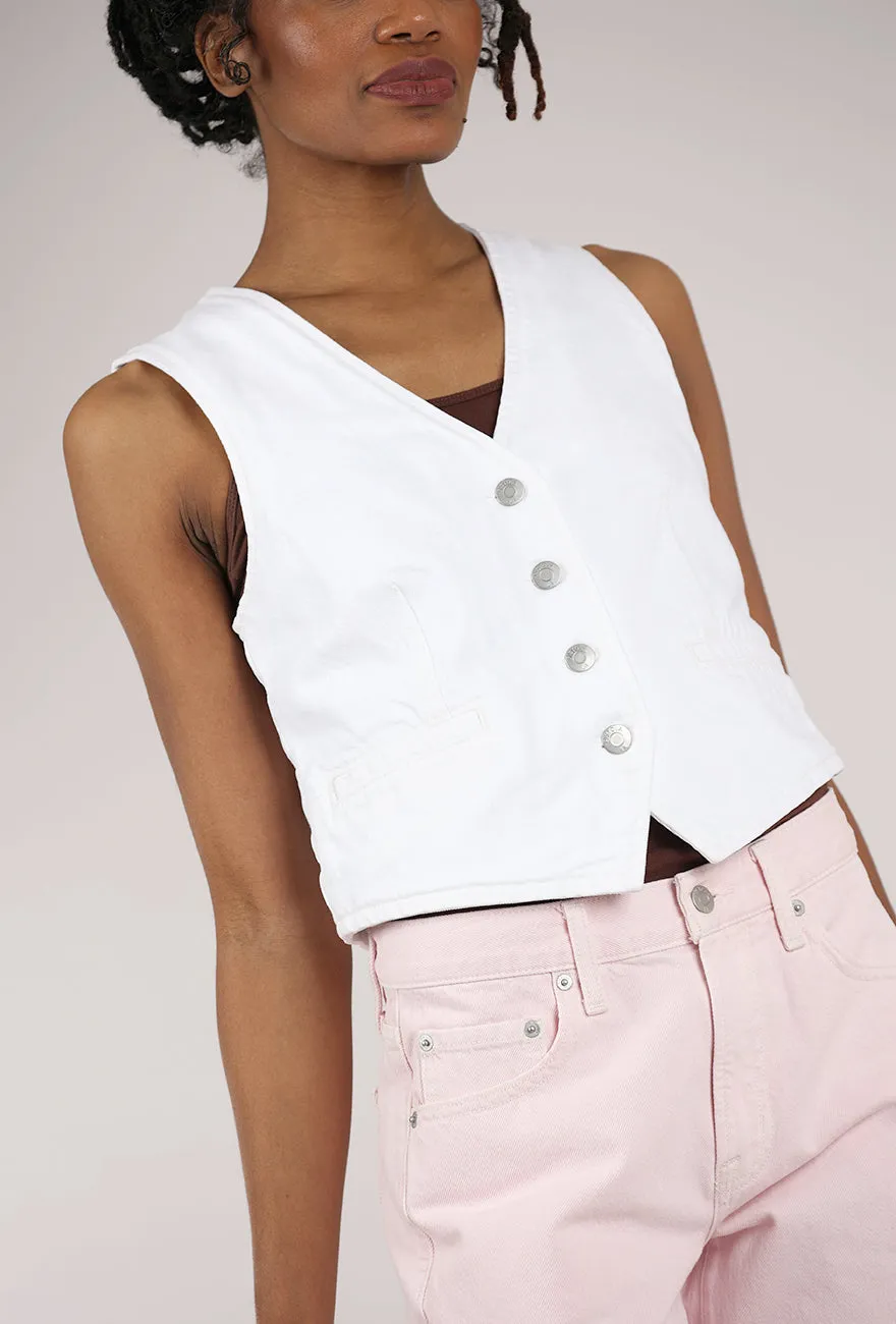 Trendy Fit Vero Cropped Vest, White
