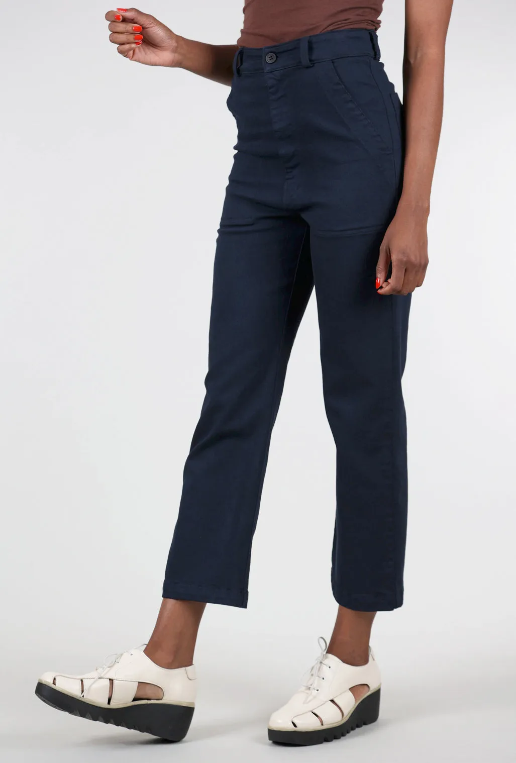 Trendy Look Color Boiler Pant, 12 AM Navy
