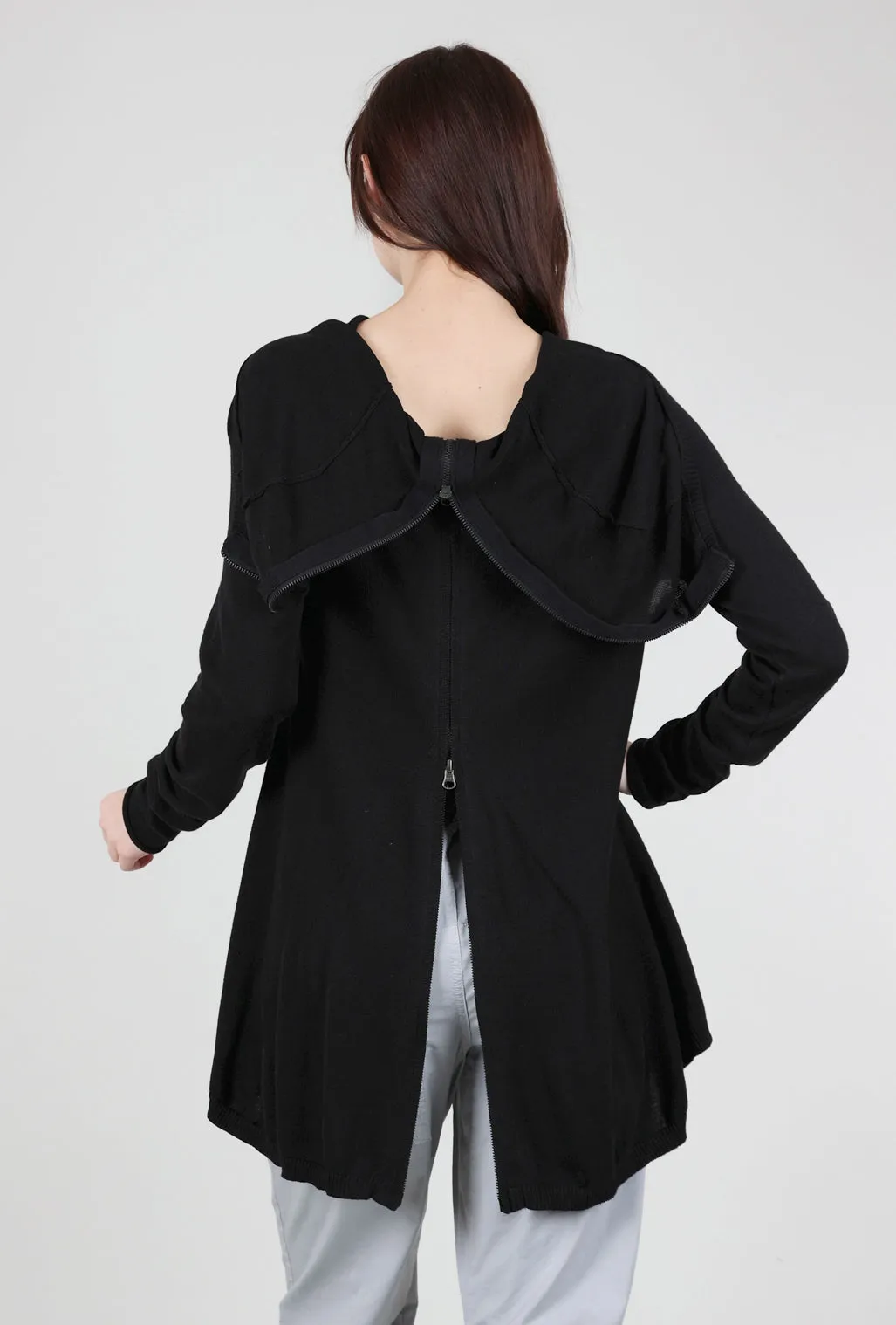 trendy material 2 Zip, Black