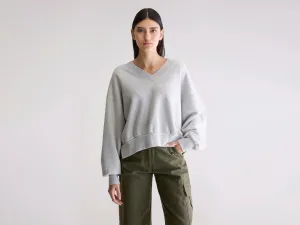 Classic Sporty Work Wear Varola v-neck sweatshirt (252 / W / H. GREY)